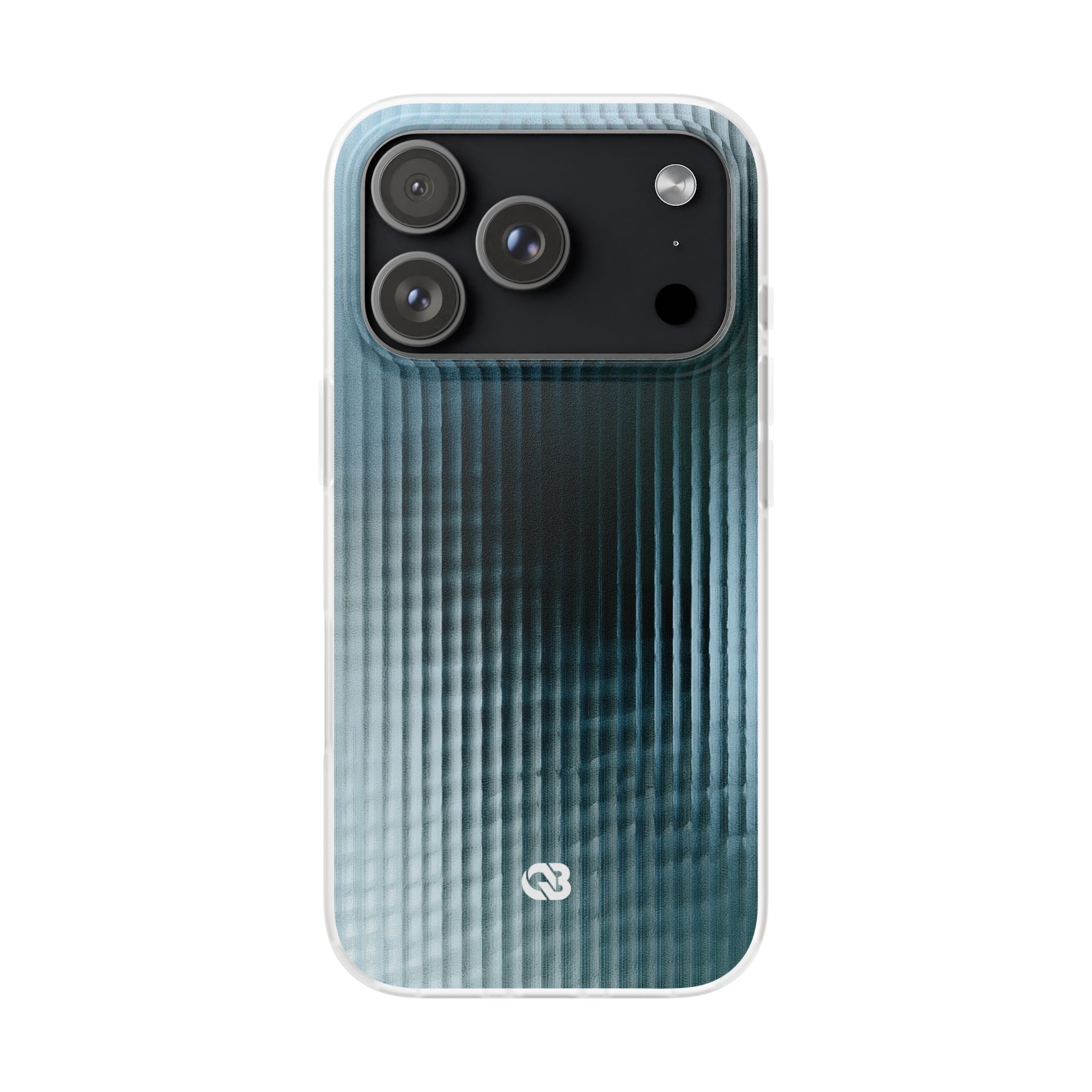 Blue Lite Phone Case for iPhone - Glacial Reeded Glass