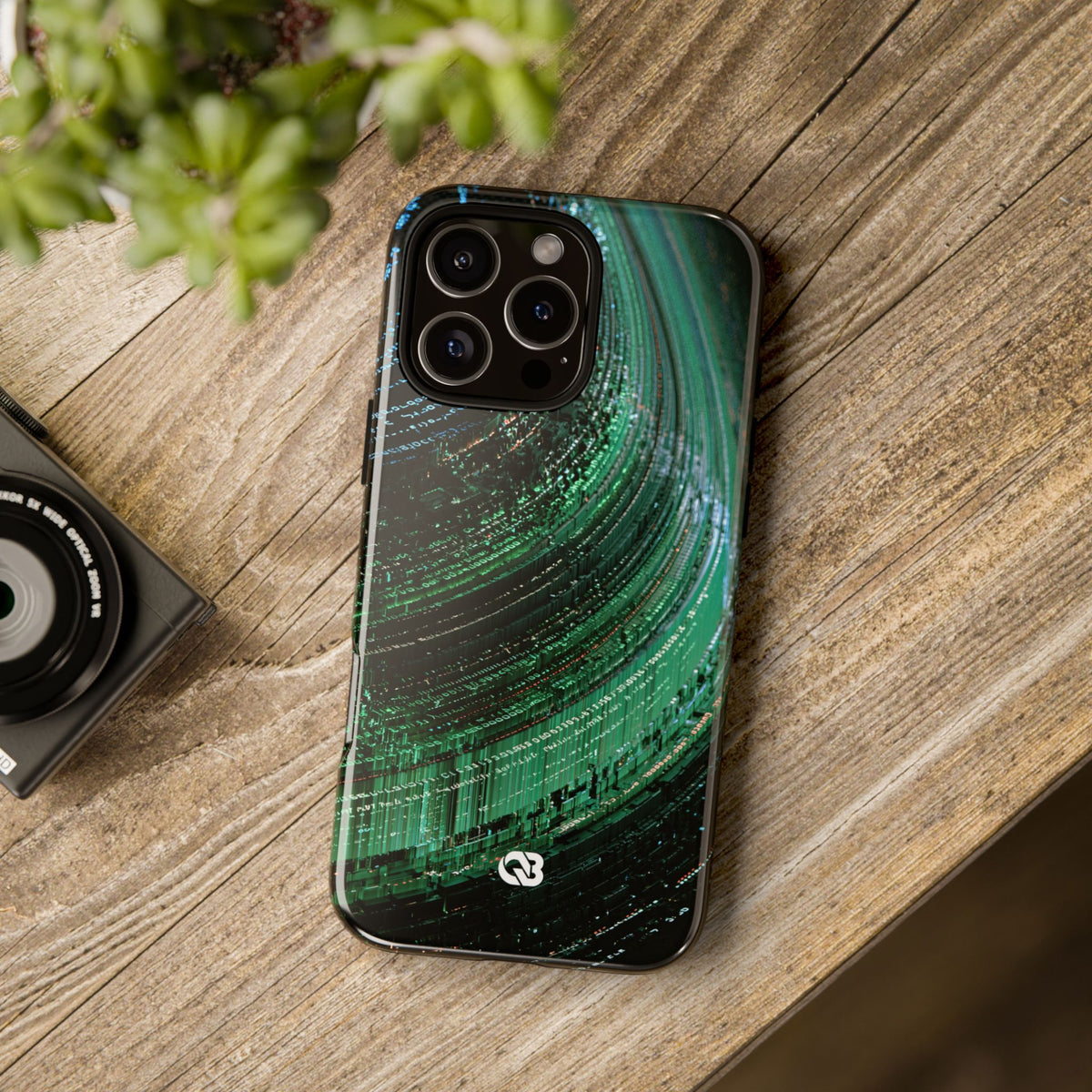 Orbital Data Stream · Tough Phone Case for iPhone · Green
