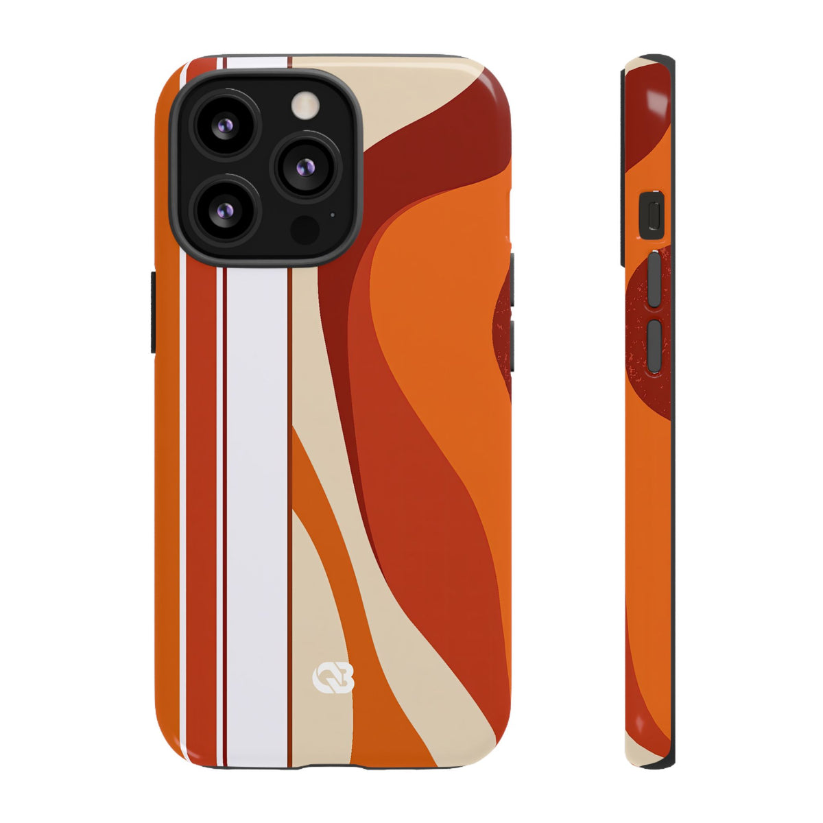 Terracotta Strata · Tough Phone Case for iPhone · Orange