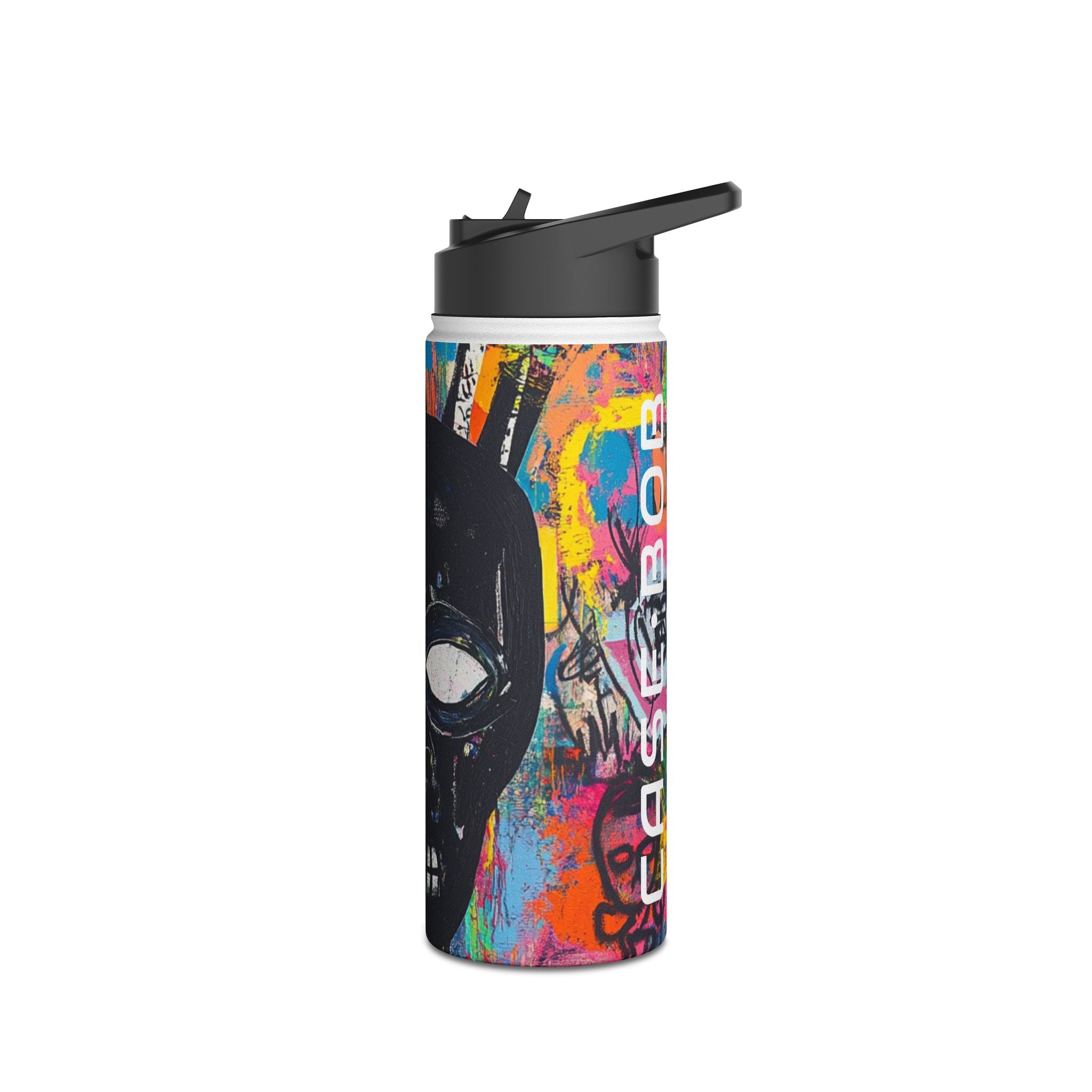 Neon Skull Burst - Stainless Steel Water Bottle