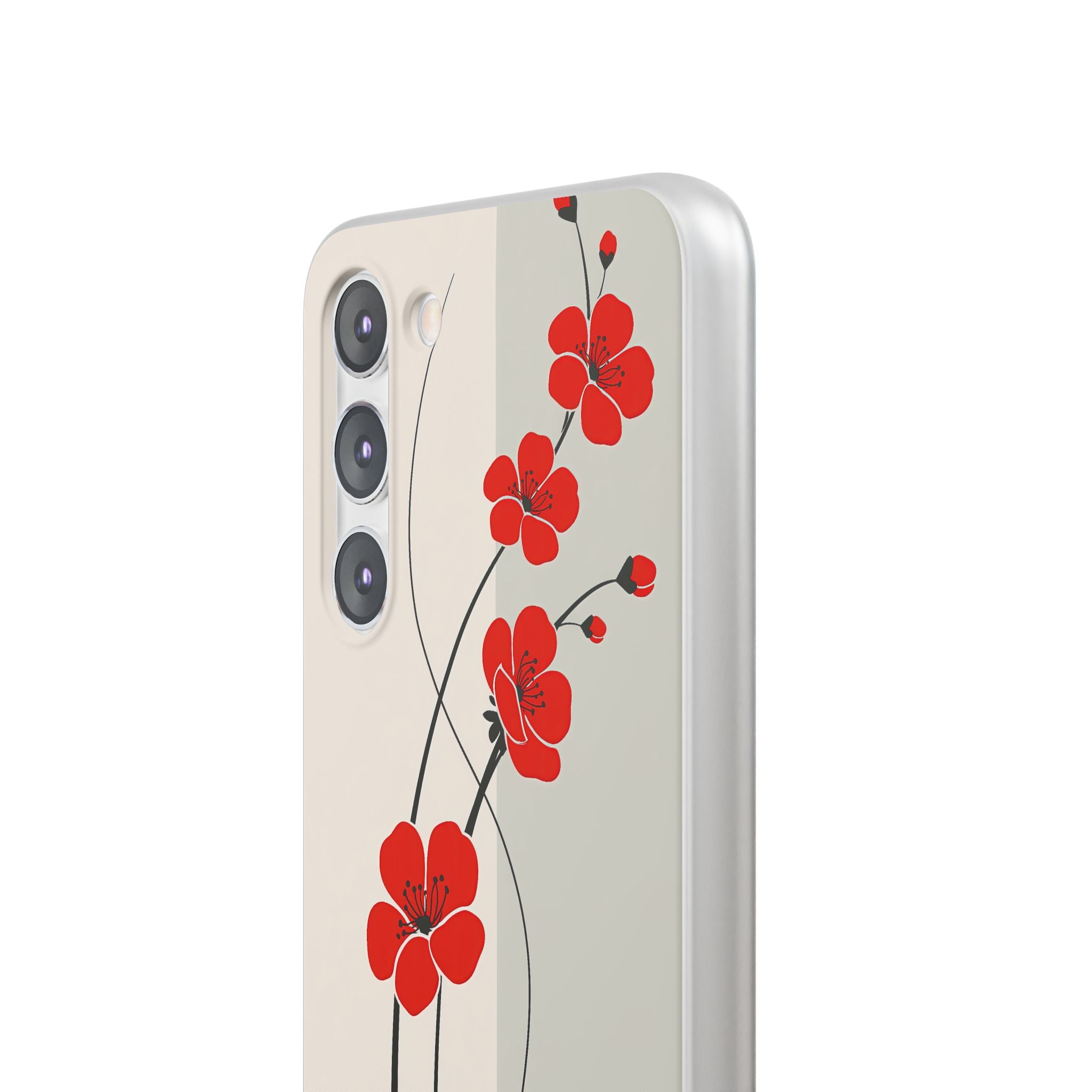 Red Lite Phone Case for Samsung - Crimson Plum Ink