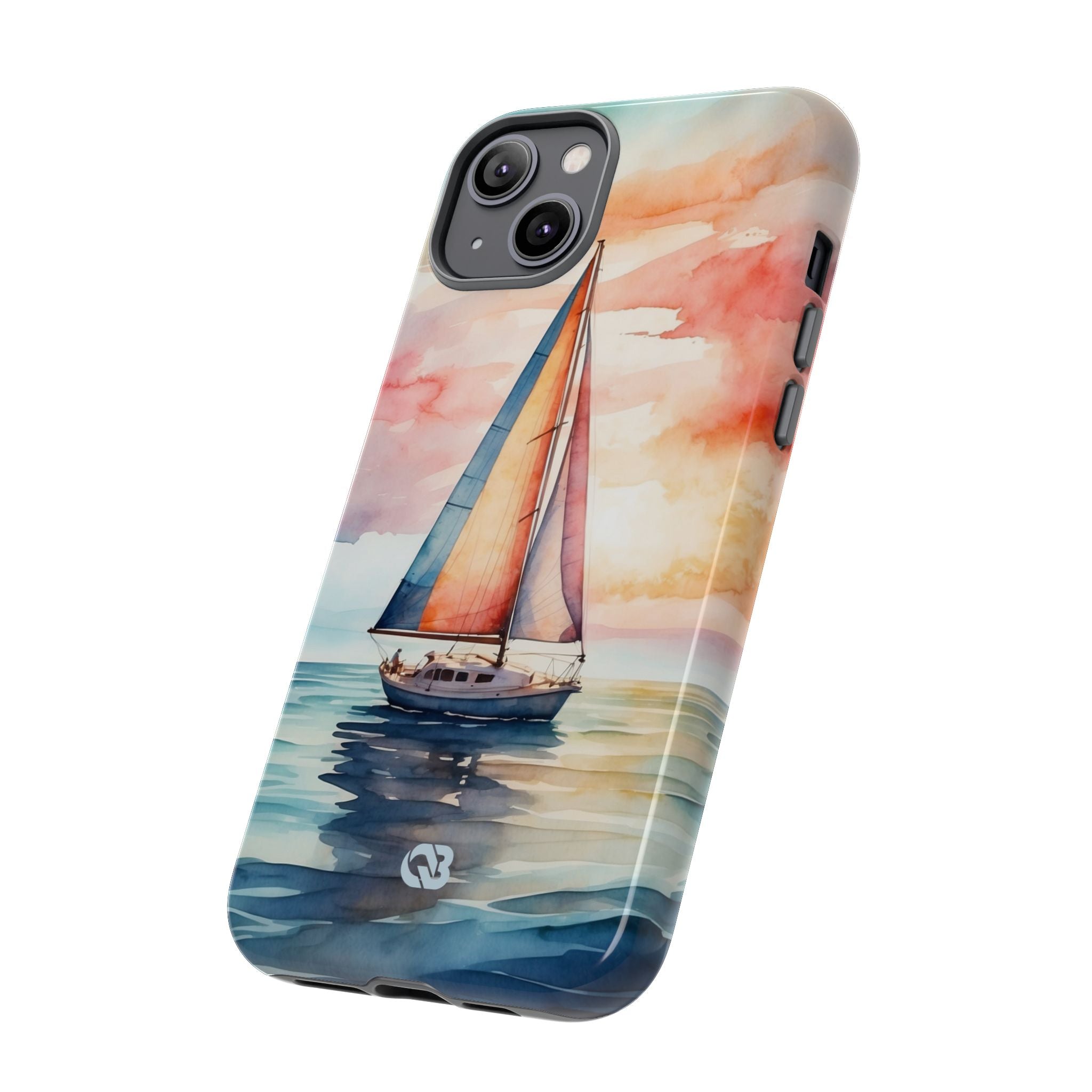 Crimson Horizon Sail · Tough Hoesje voor iPhone
