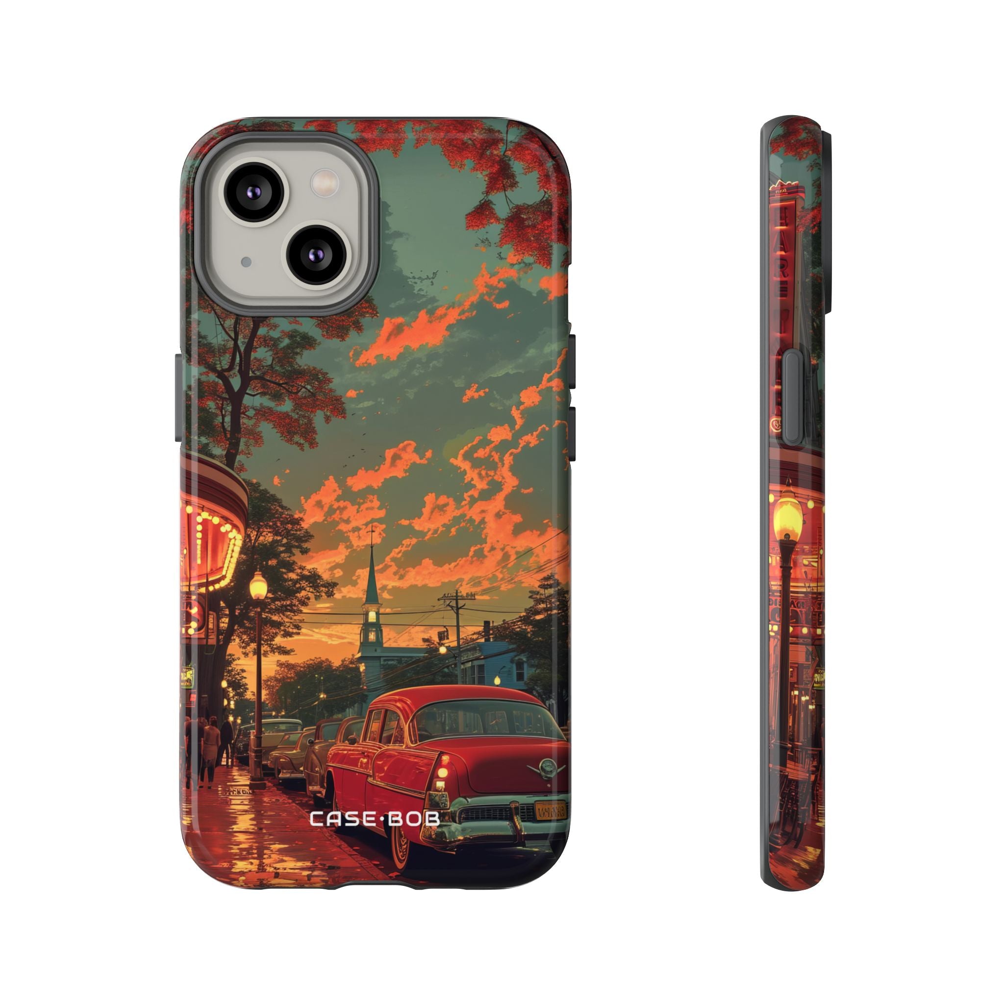 Crimson Classic iPhone 14 Cover - Tough