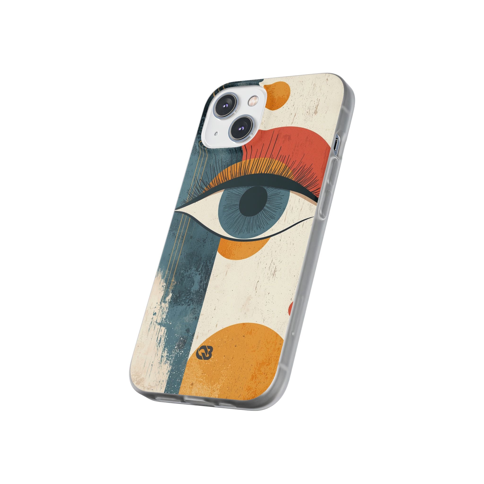 Distressed Azure Ocular · Soft Phone Case for iPhone