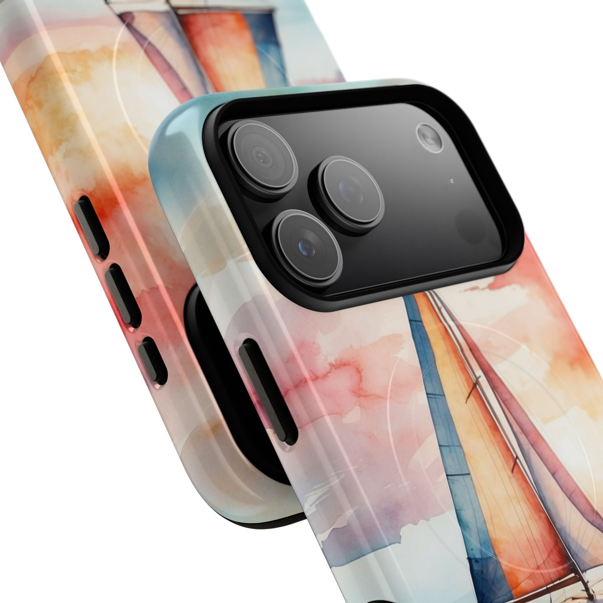 Crimson Horizon Sail · Tough+ Phone Case for iPhone · Magsafe