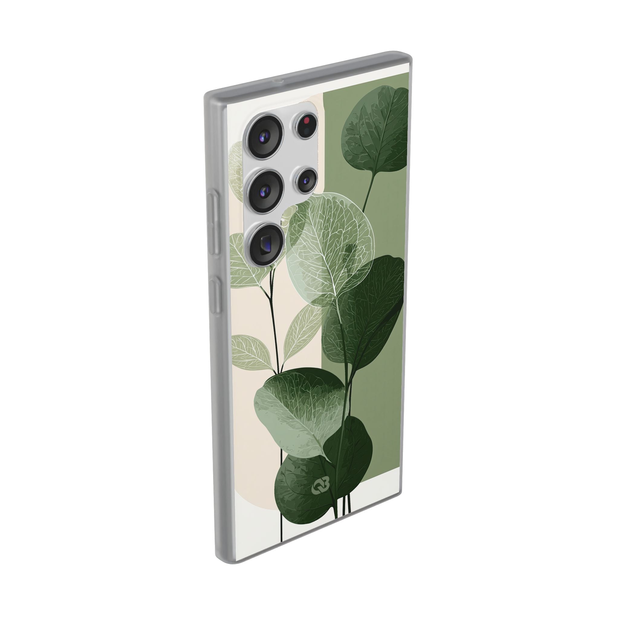 Green Lite Phone Case for Samsung - Sage Leaf Skeletals
