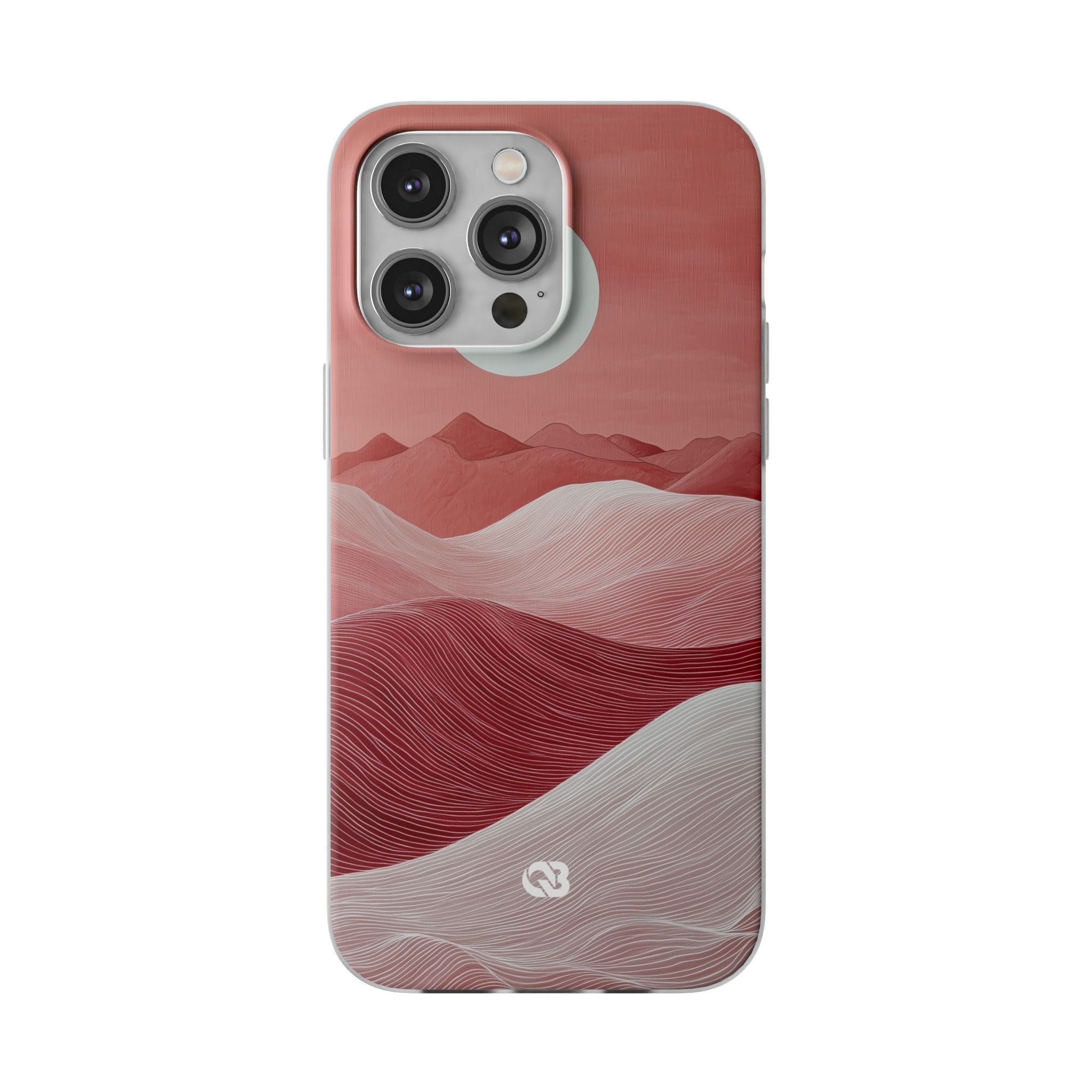 Crimson Dune Horizon · Soft Telefoncover for iPhone