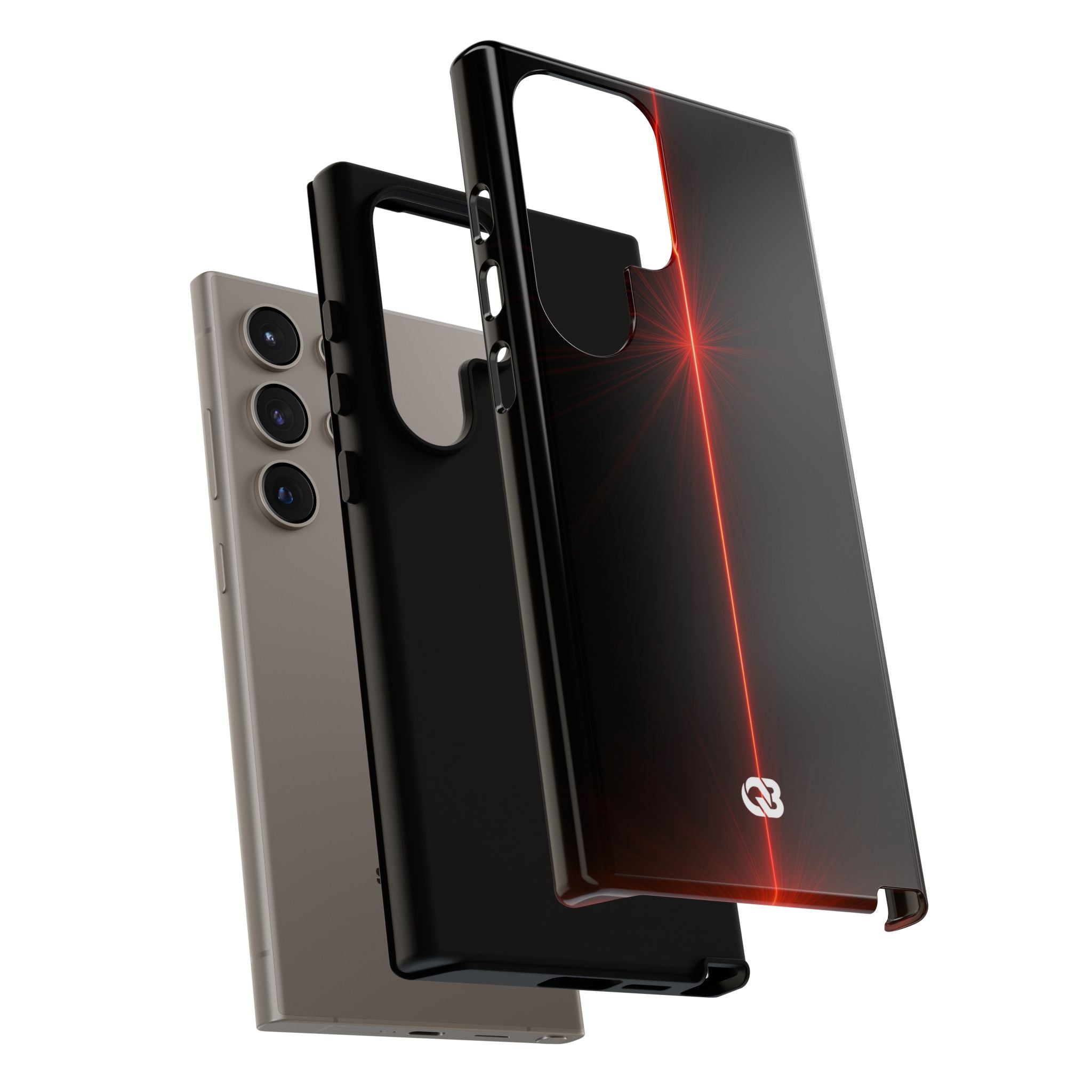 Red Tough Phone Case for Samsung - Crimson Flare Vector