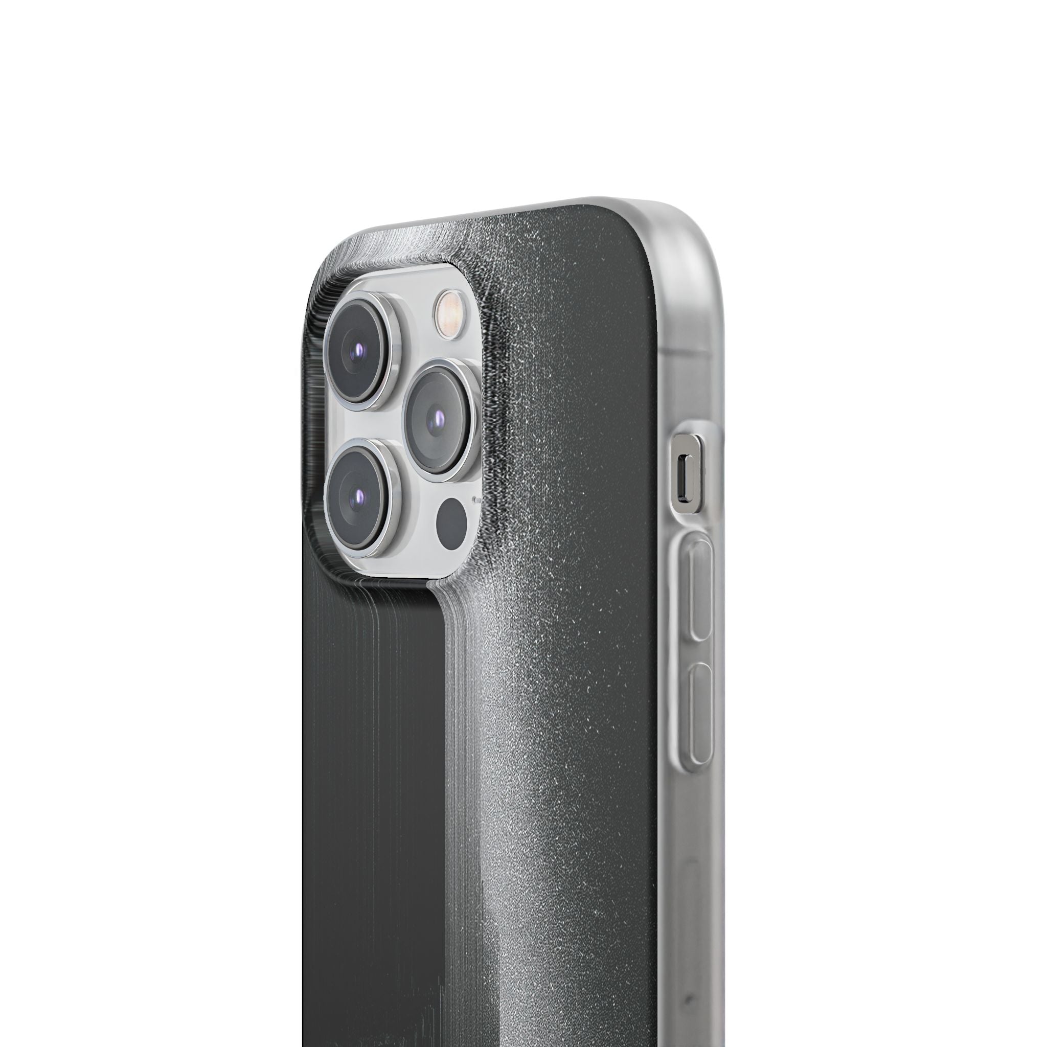 Black Lite Phone Case for iPhone - Brutalist Pixel Monolith