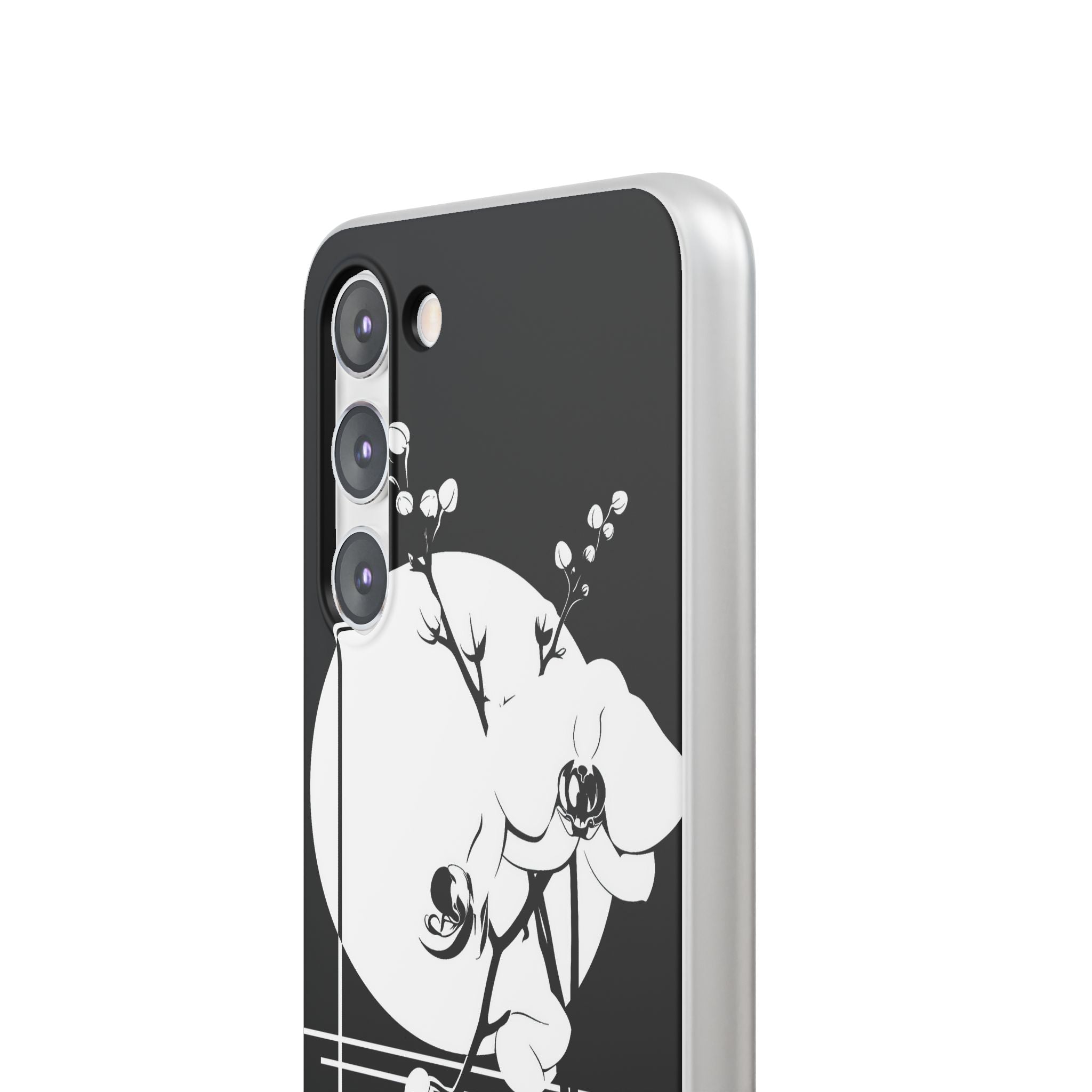 Black Lite Phone Case for Samsung - Lunar Orchid Grid