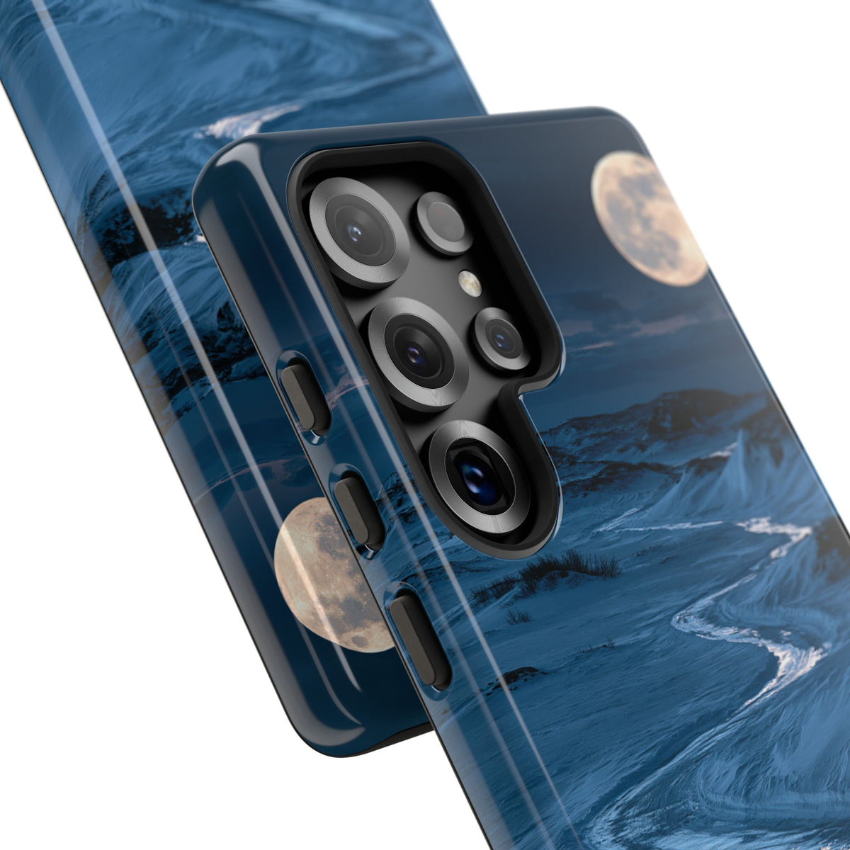 Arctic Moon Drift · Tough Phone Case for Samsung · Blue