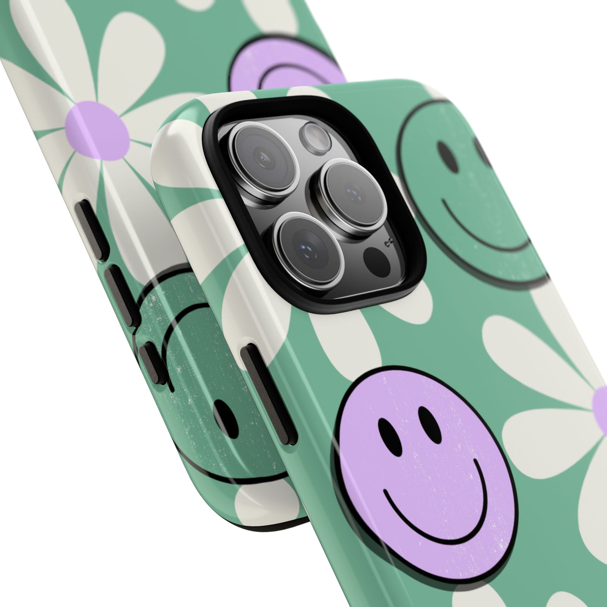 Smiley Daisy Glow iPhone 16 Pro Max Case - Tough