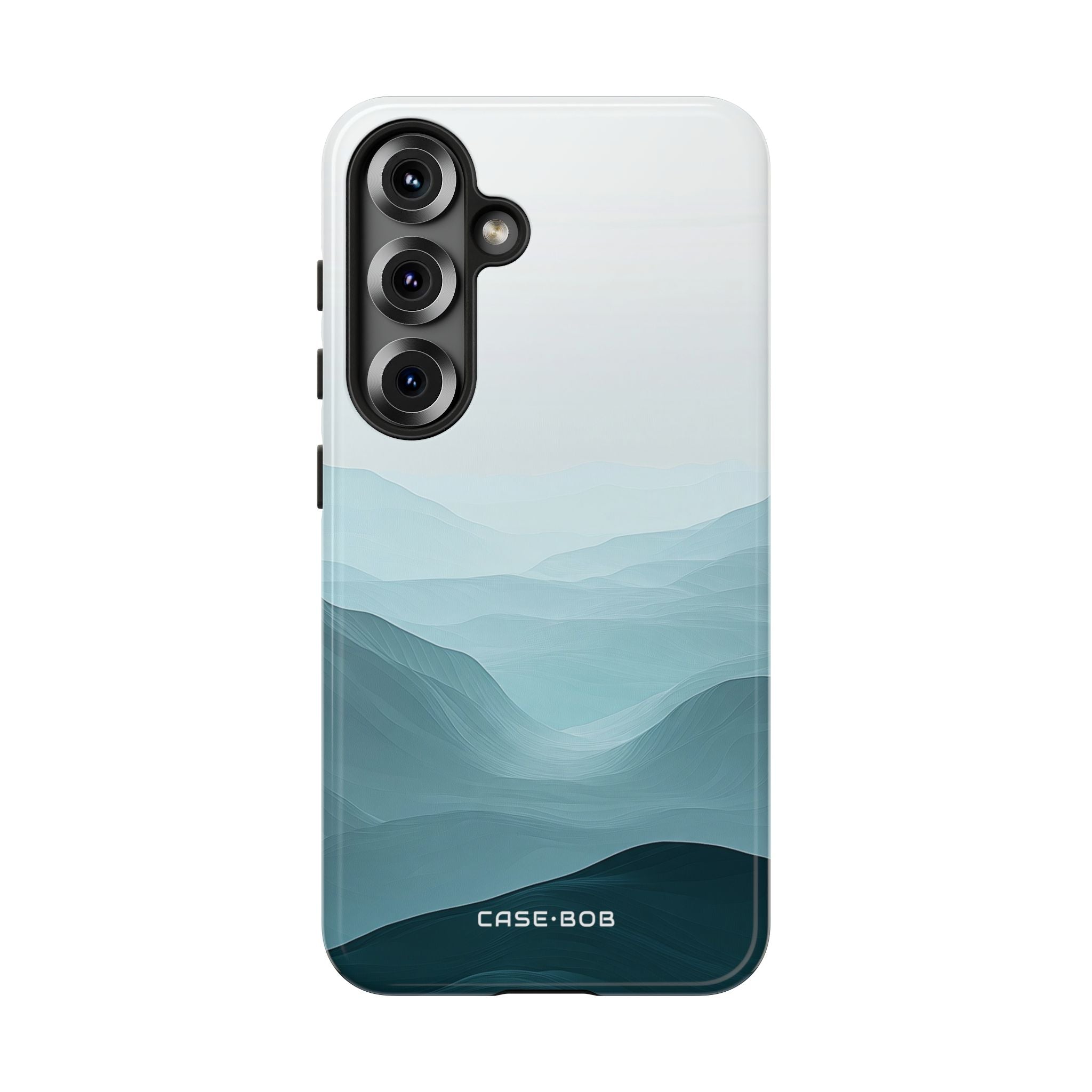 Teal Mist Mountains Samsung S25 Case - Tough