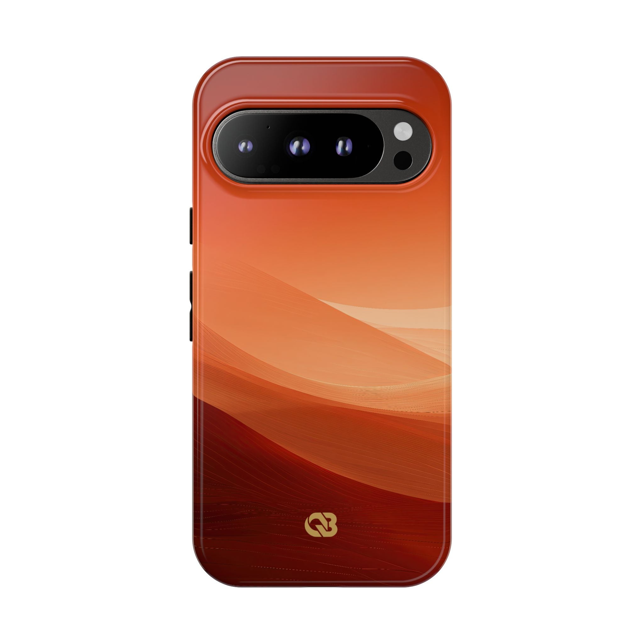 Orange Tough Phone Case for Google Pixel - Crimson Dune Gradient