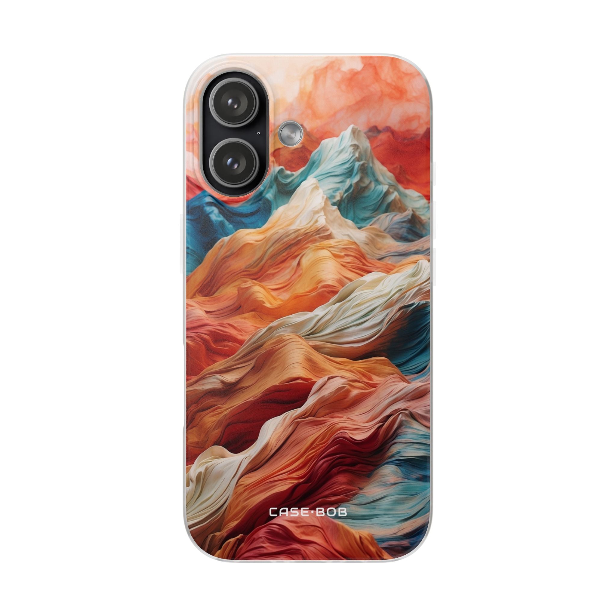 Fabric Peaks Cream iPhone 17 Case - Soft - CASE•BOB
