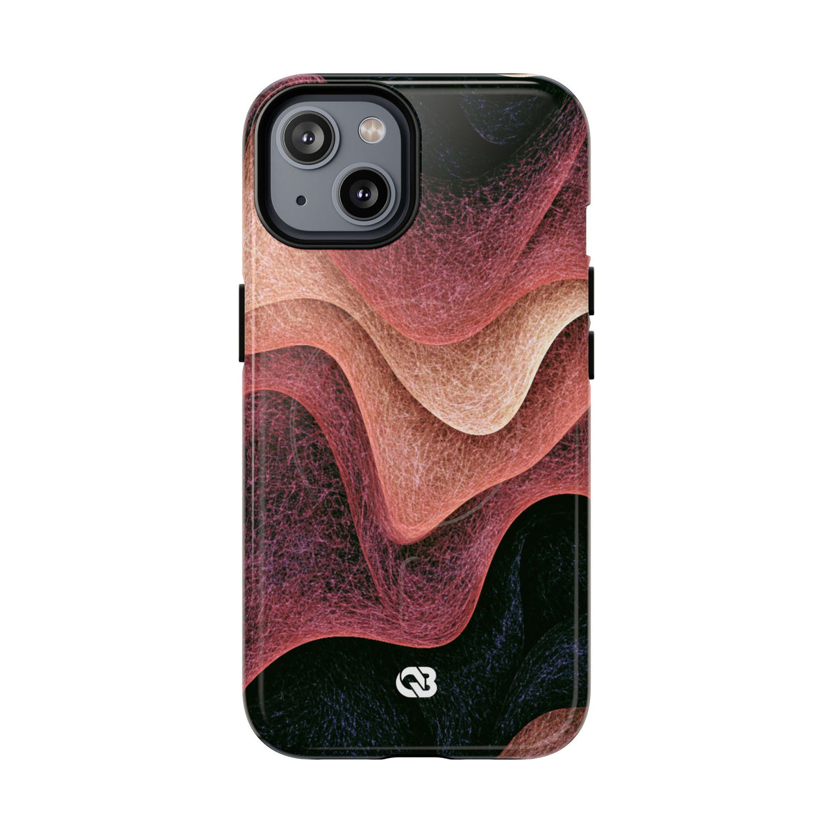 Rose Contour Waves · Tough 2.0 Magnetic Phone Case for iPhone · Pink