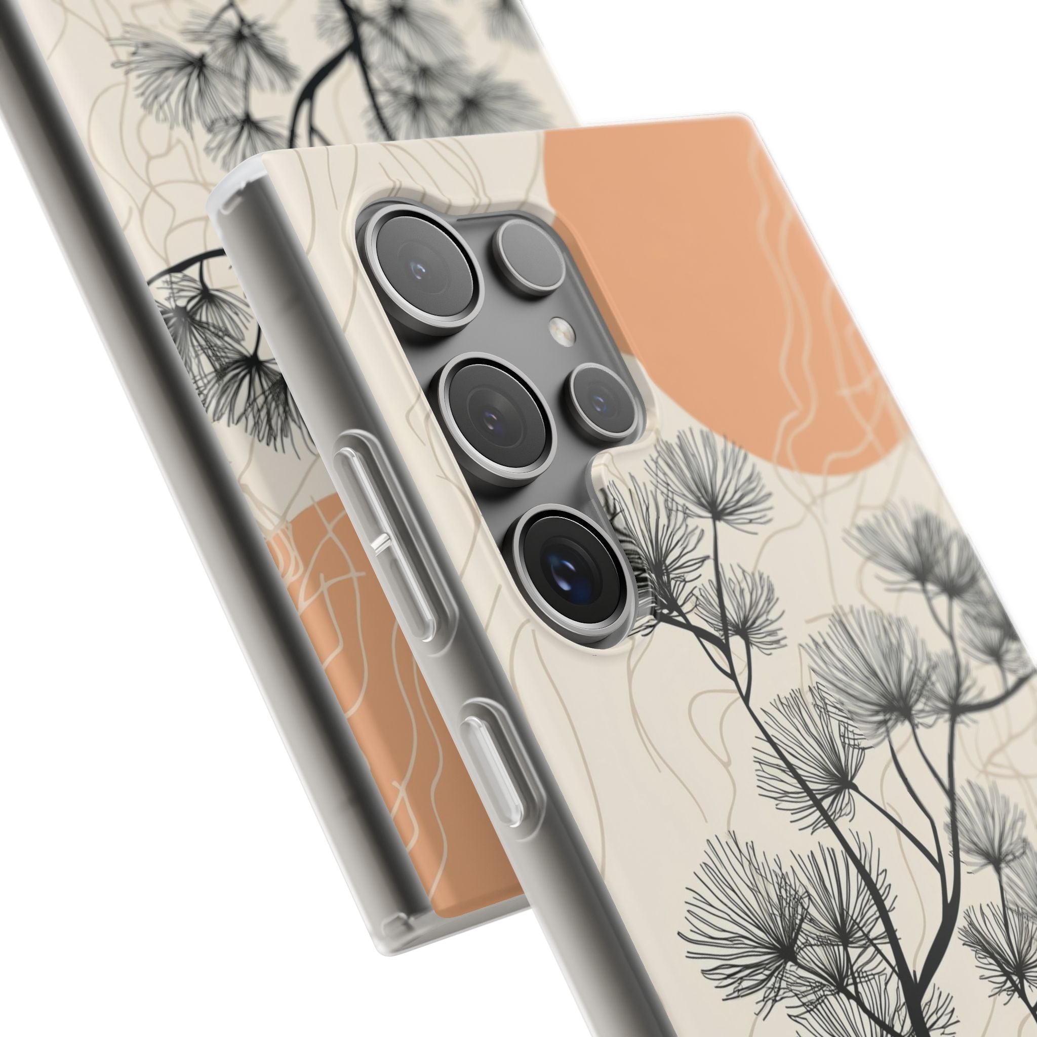 Spiky Tree Sunset Samsung S24 Ultra Case - Soft