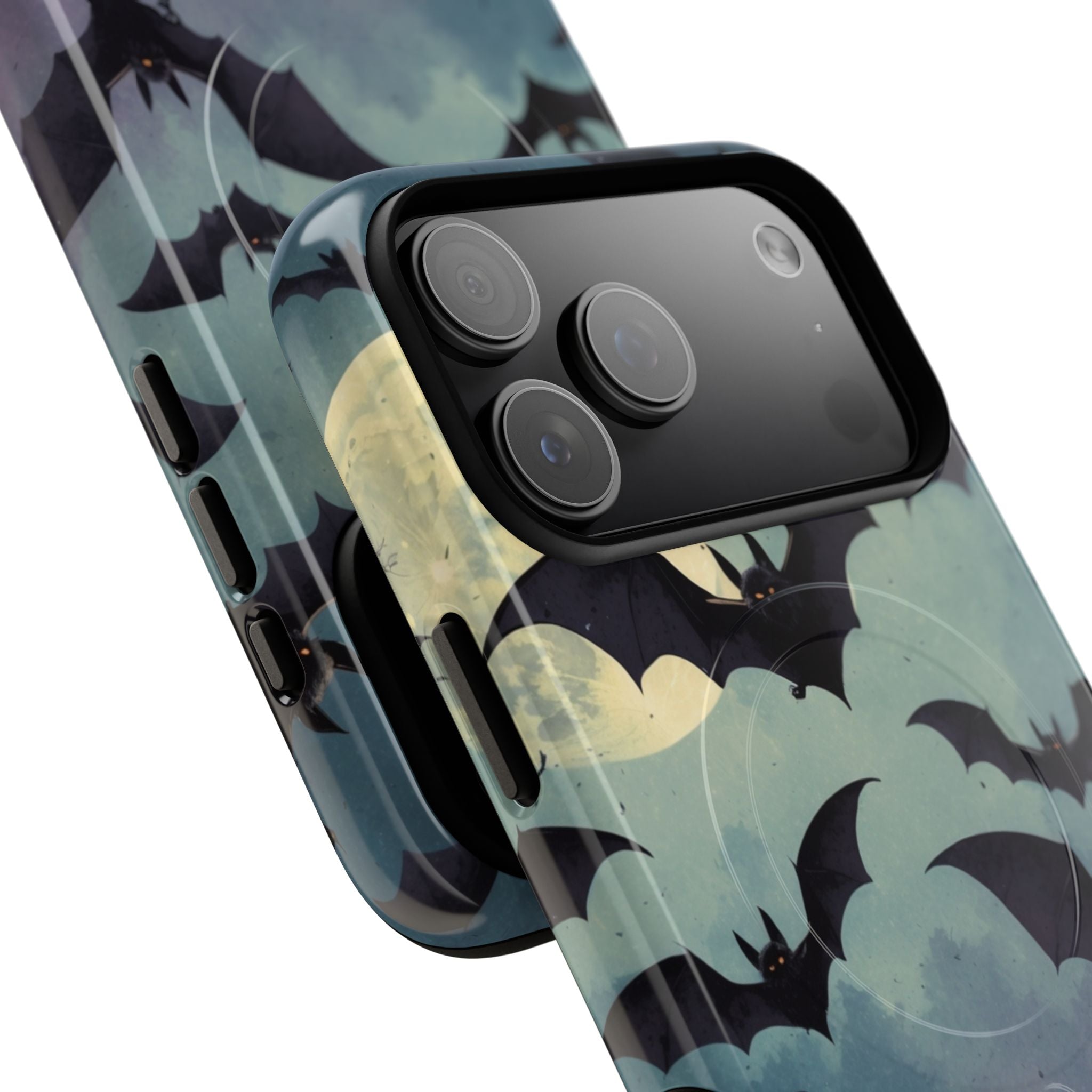 Glowing Bat Swarm iPhone 17 Pro Max Case - Tough+ - CASE•BOB