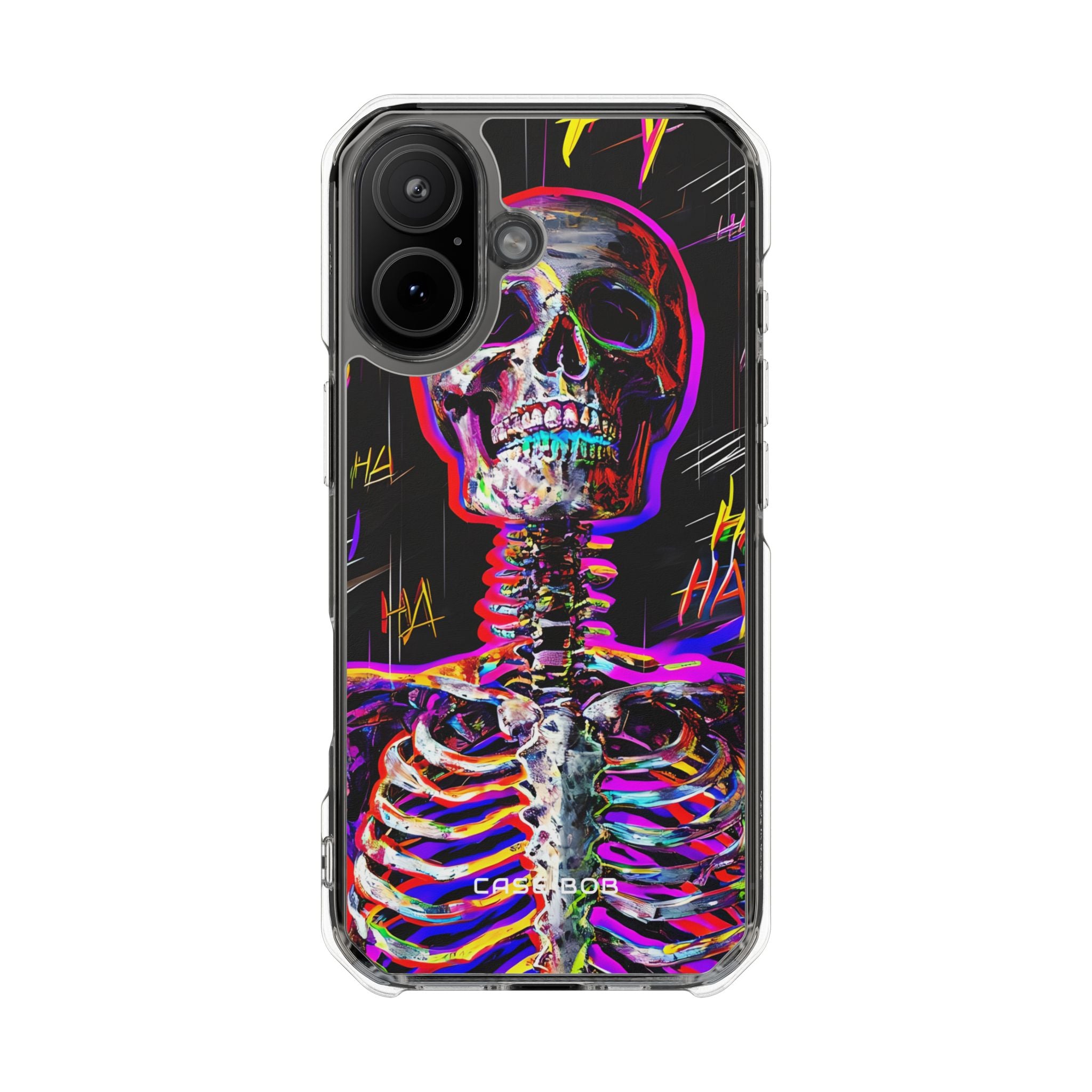 Neon Skelet Chaos iPhone 17 Case - Impact