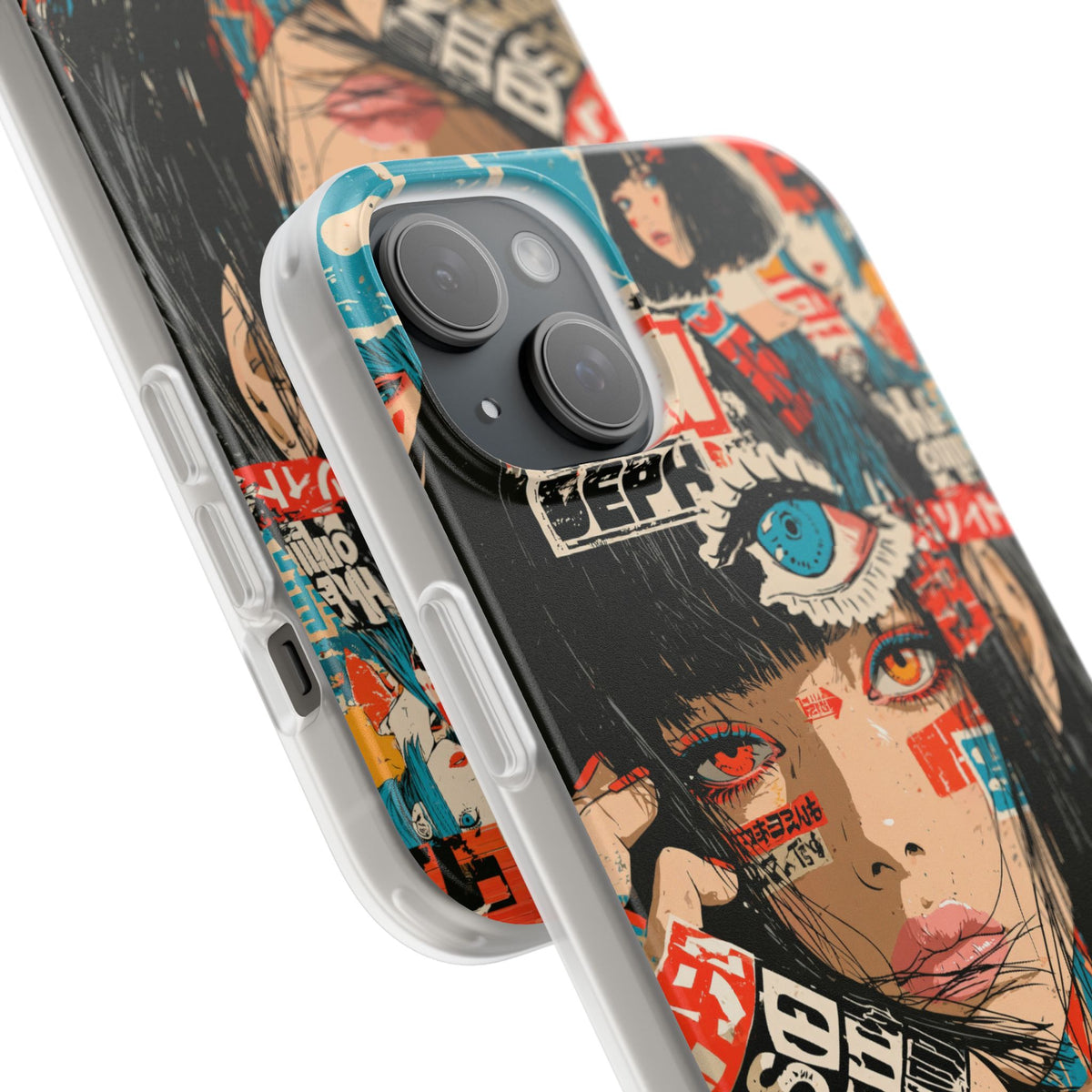 Shibuya Street Collage · Lite Phone Case for iPhone · Red