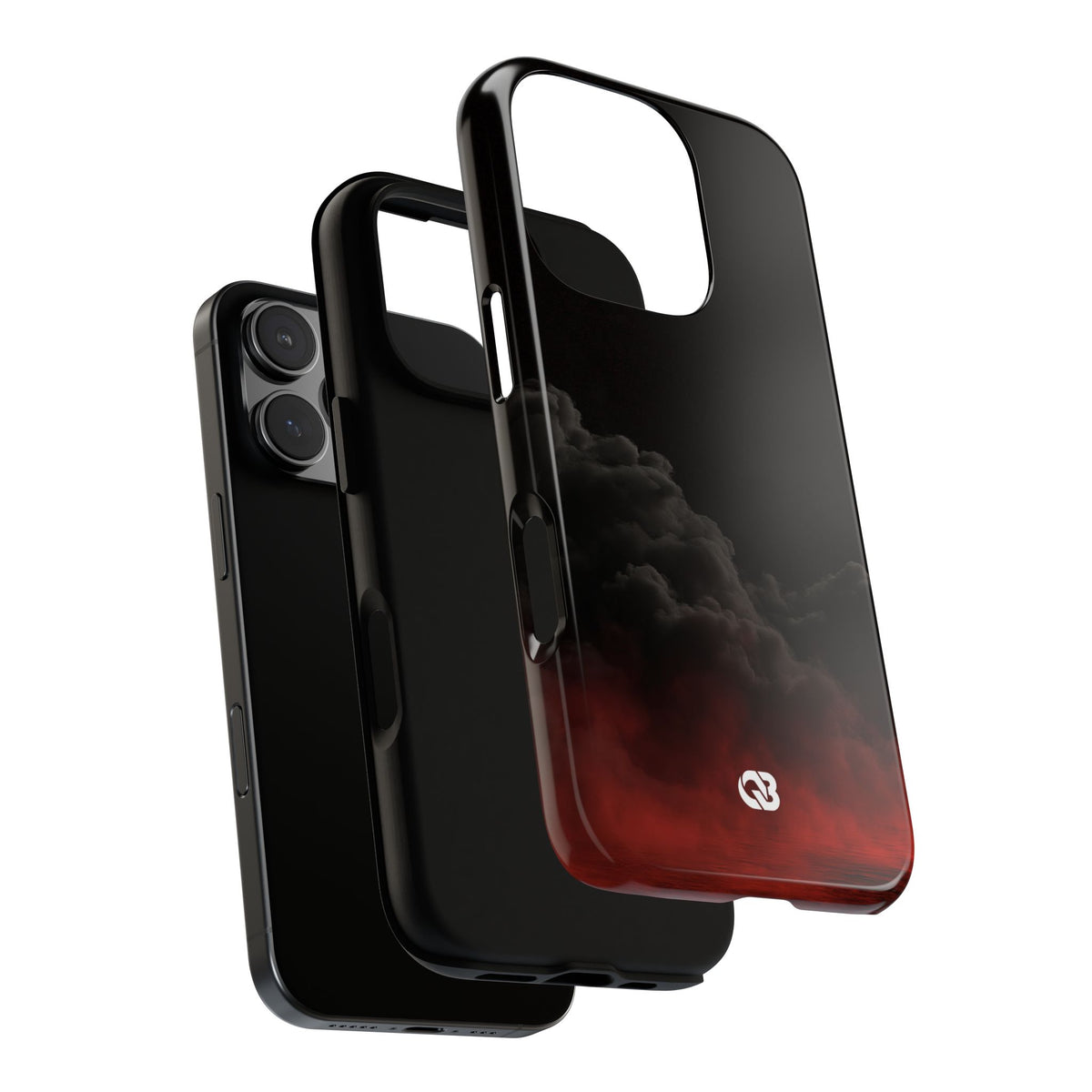 Crimson Fog Void · Tough Phone Case for iPhone · Black