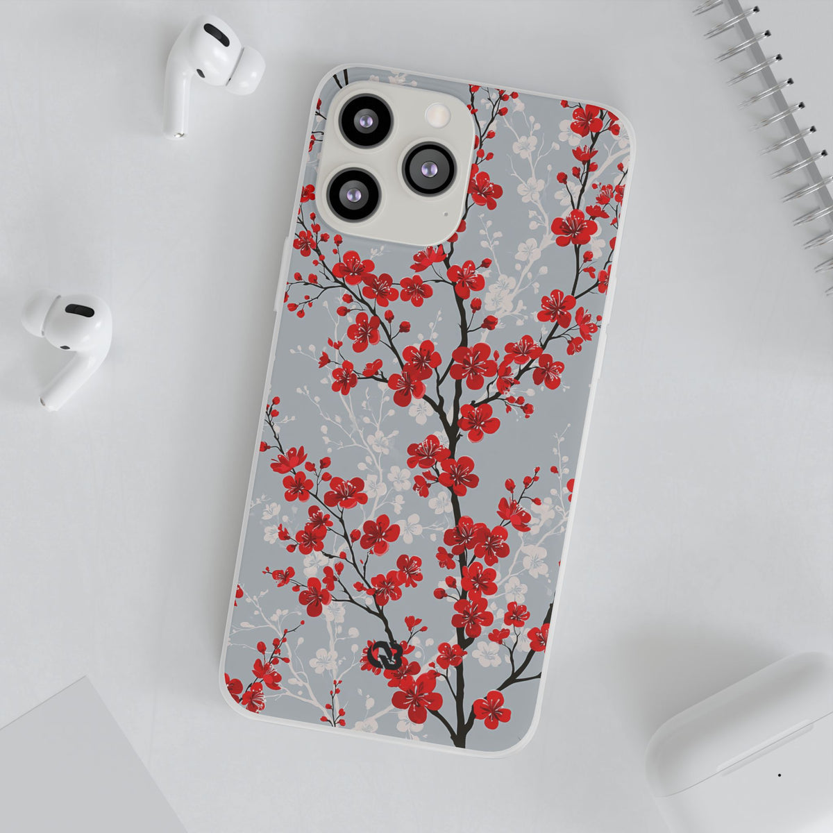 Scarlet Plum Blossom · Lite Phone Case for iPhone · Red