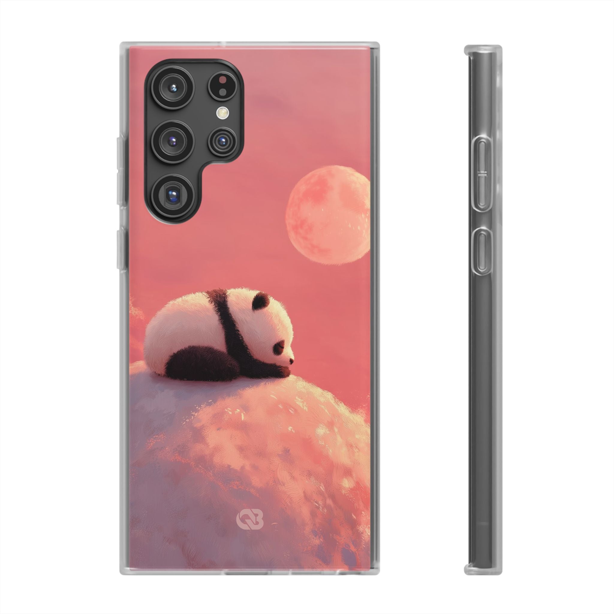Rose Moon Panda · Soft Phone Case for Samsung
