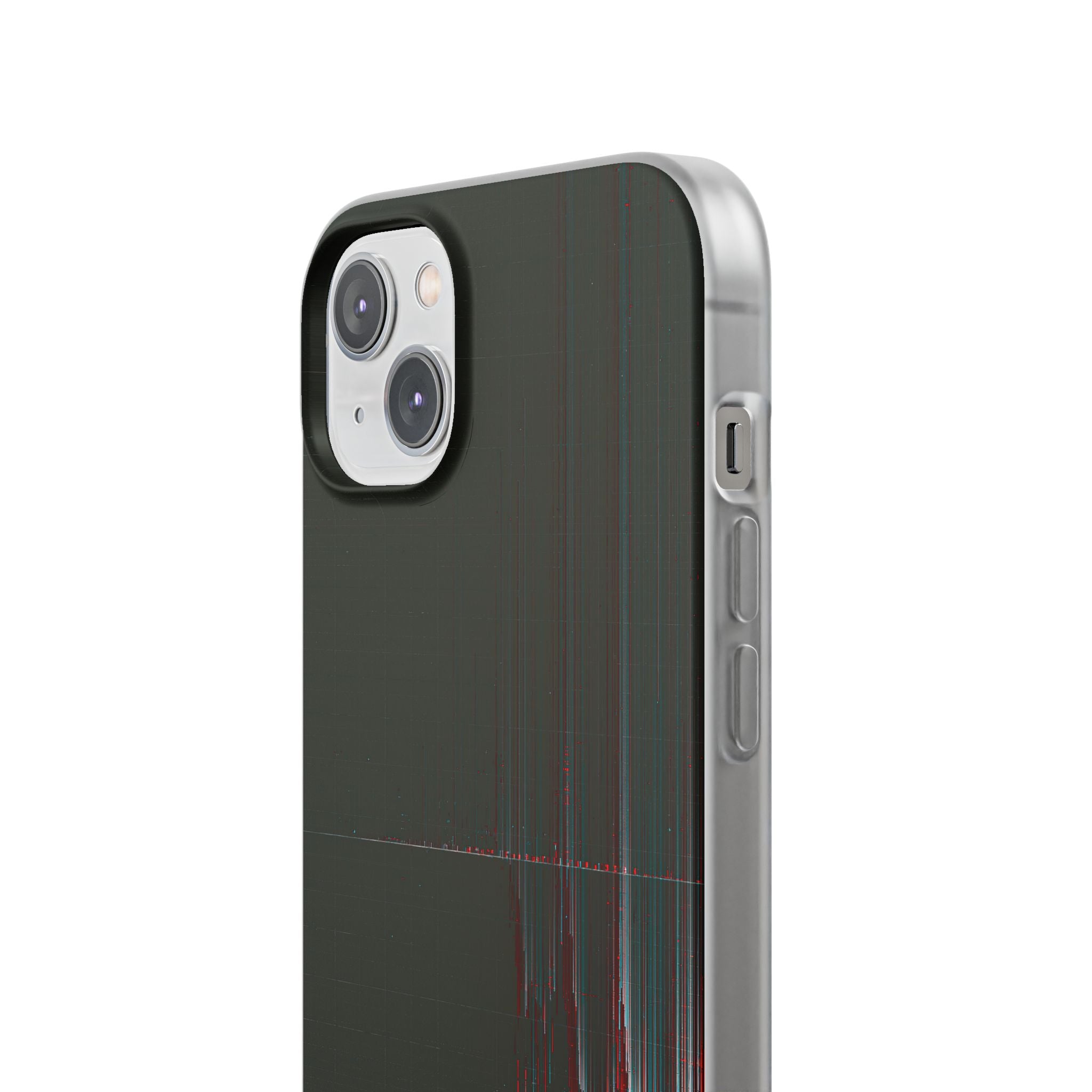 Black Lite Phone Case for iPhone - Corrupted Data Stream