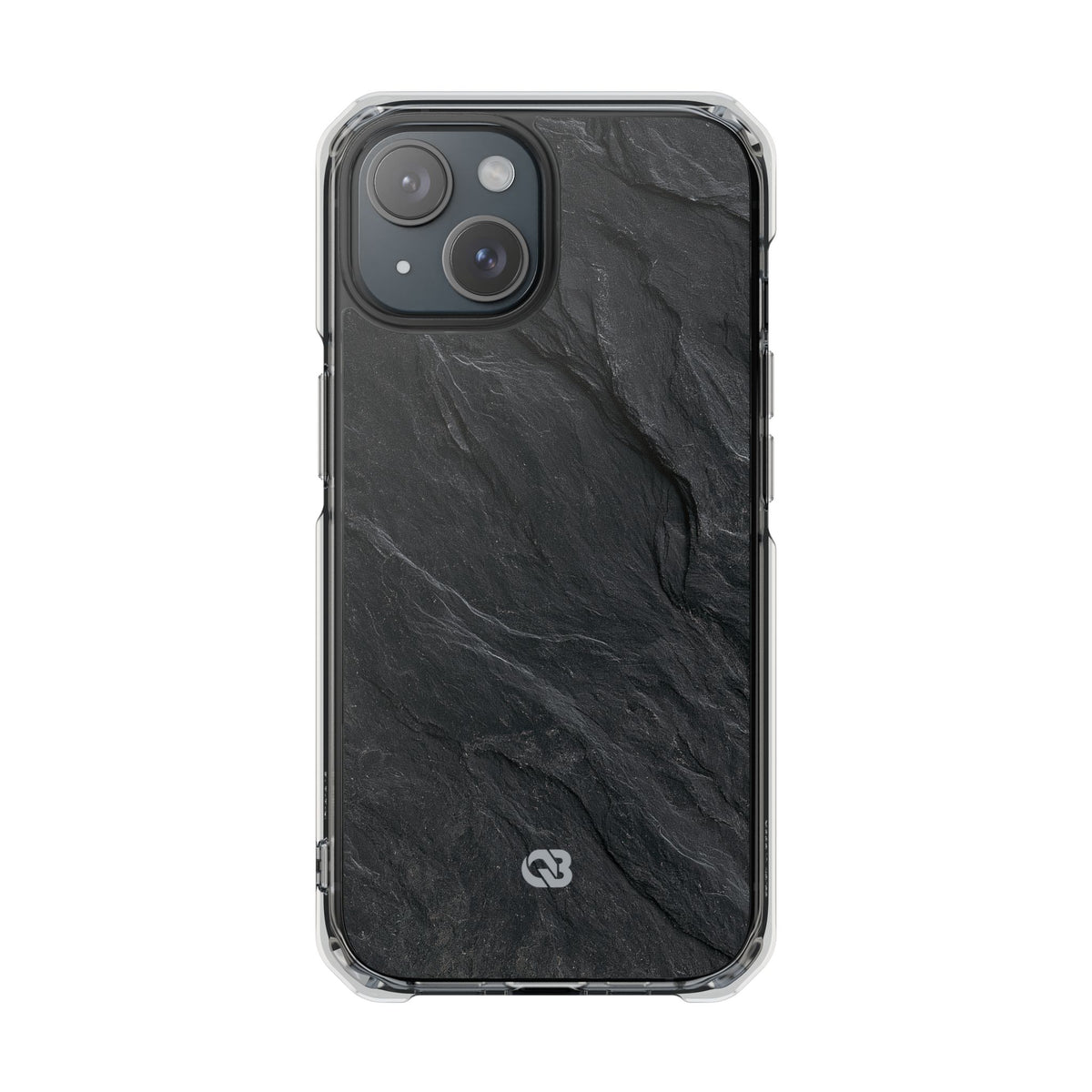 Black Impact MagSafe Phone Case for iPhone - Midnight Slate Ridge