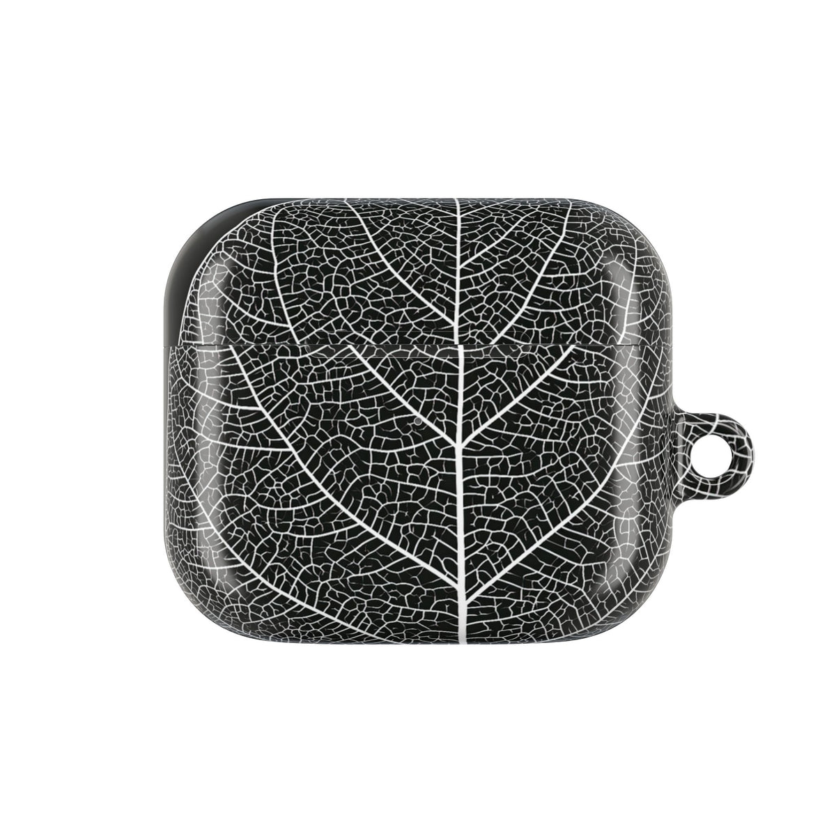 Monochrome Leaf Skeleton · Hard Case for AirPods & AirPods Pro · Black