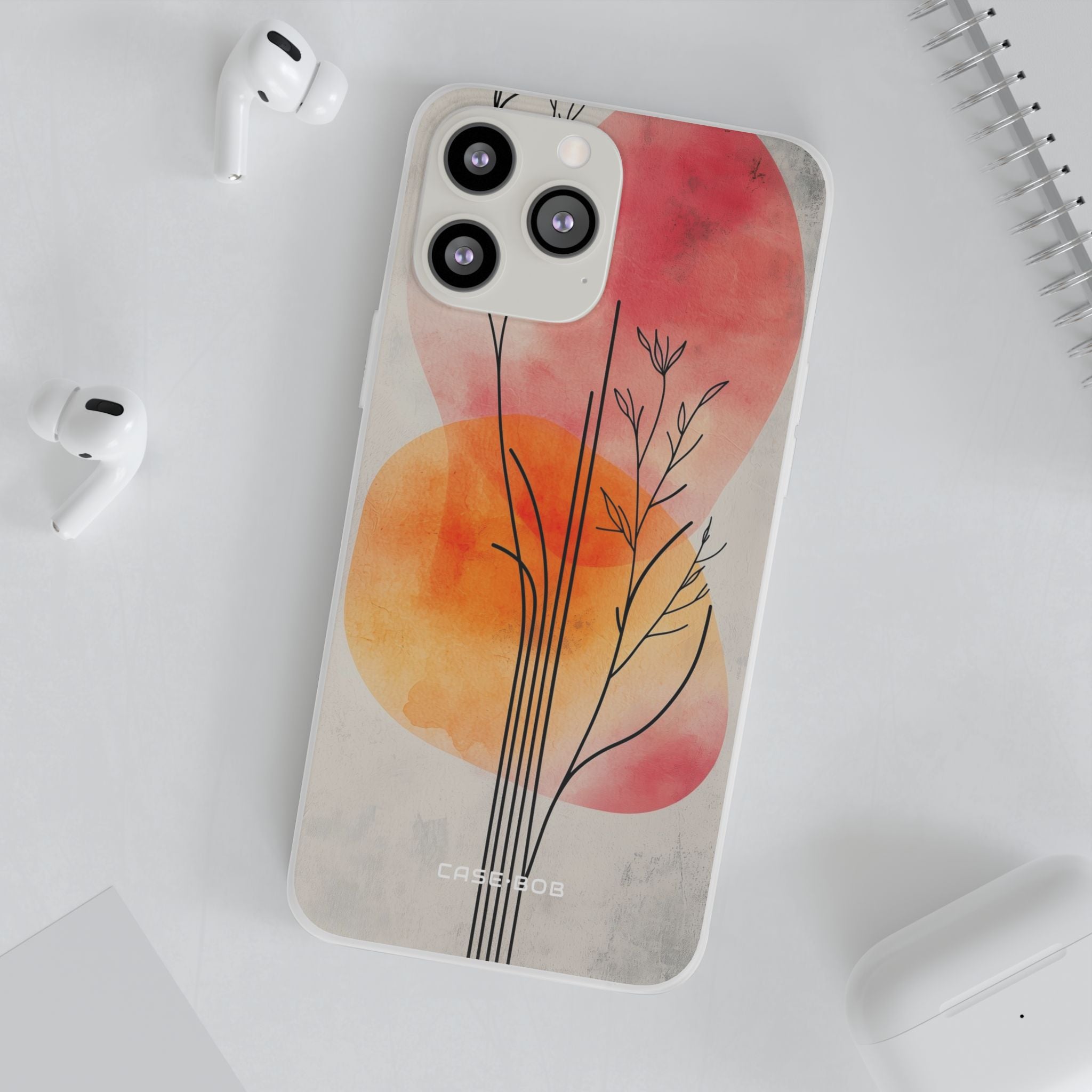 Curved Stem Sunset iPhone 13 Pro Max - Soft