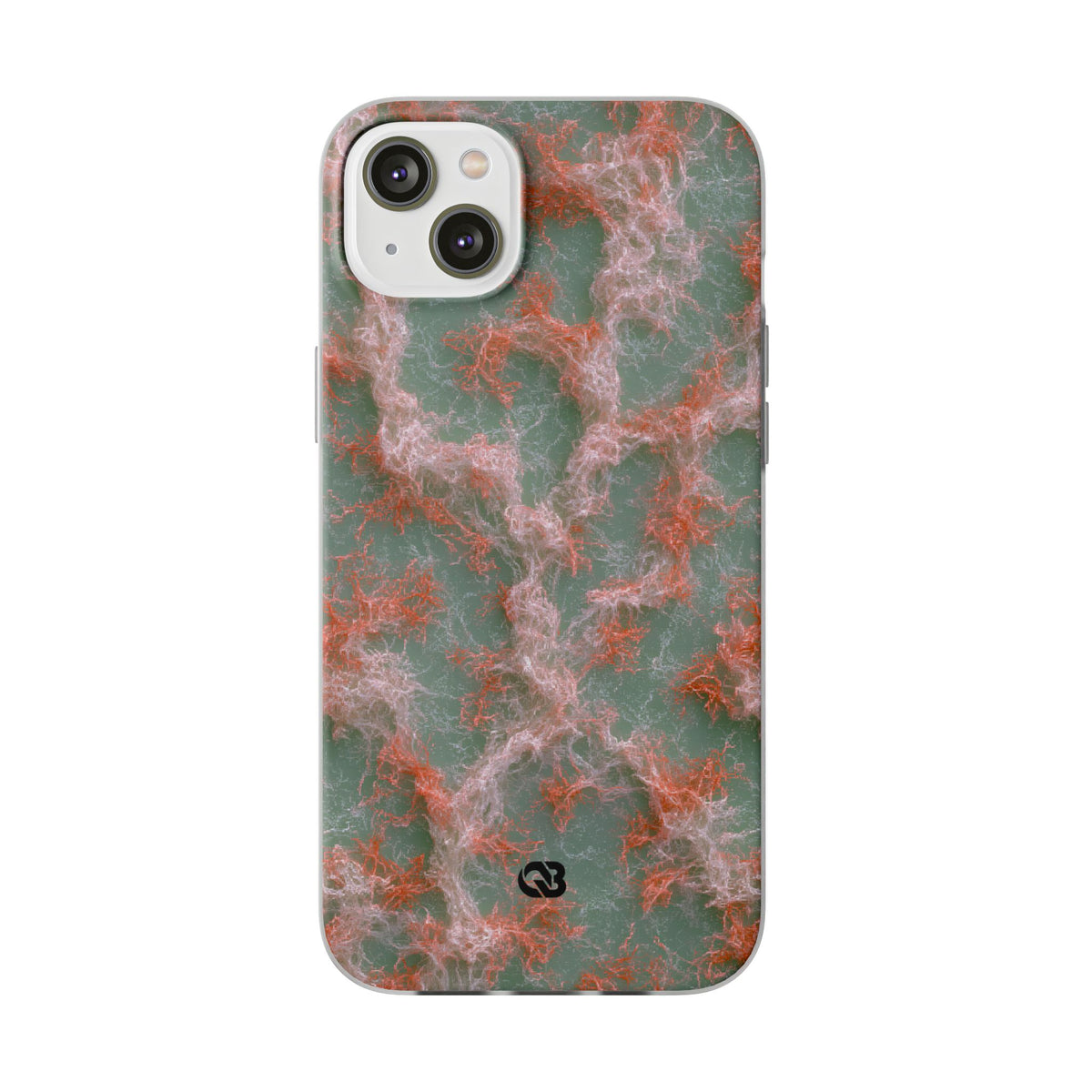 Coral Pixel Matrix · Lite Phone Case for iPhone · Green