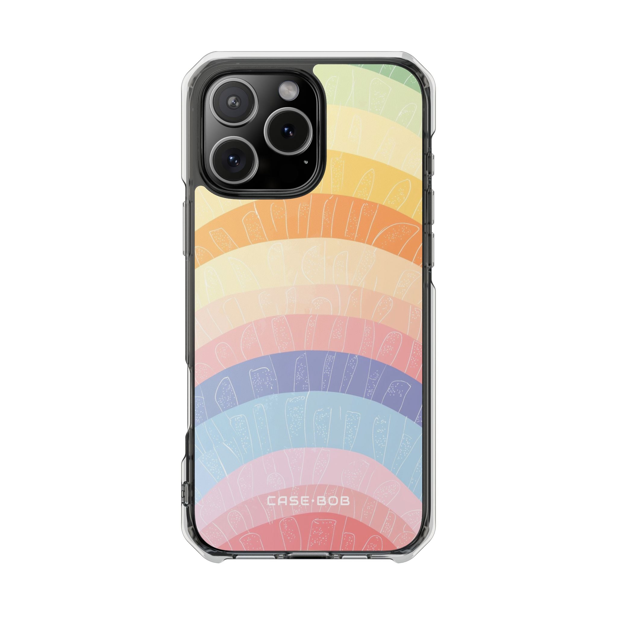 Pastell Regenbogen Bänder iPhone 16 Pro Max Case - Impact