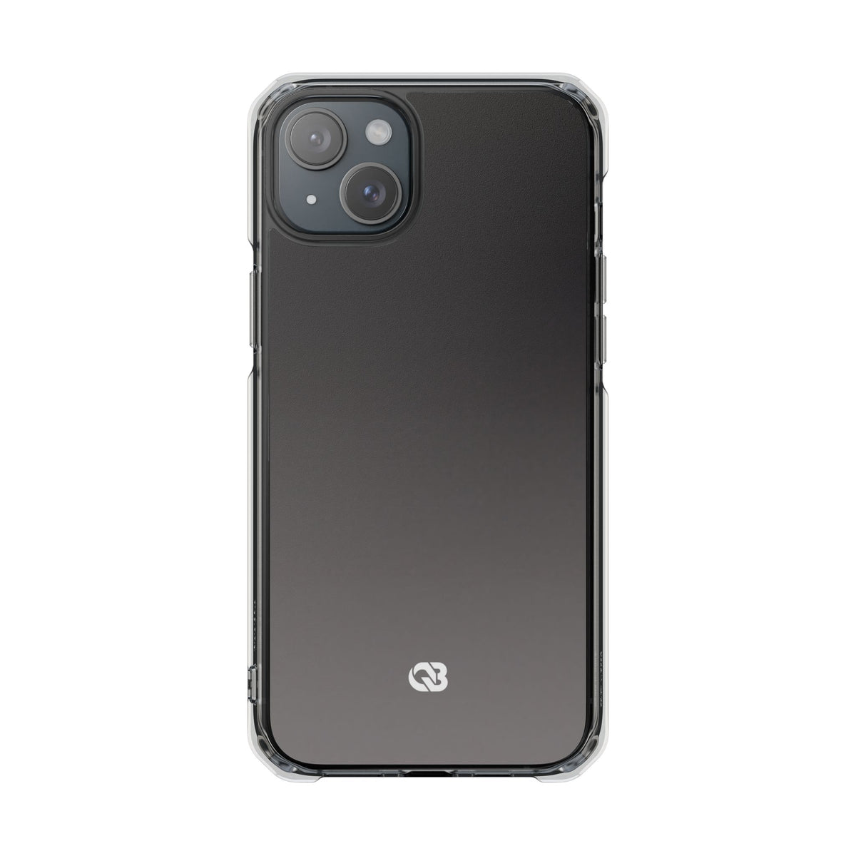 Obsidian Fade · Clear Impact Magnetic Phone Case for iPhone · Black