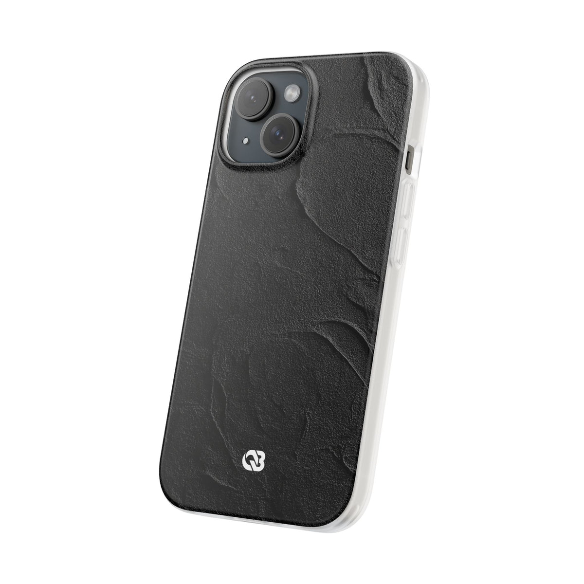 Obsidian Stucco Relief · Lite Phone Case for iPhone · Black