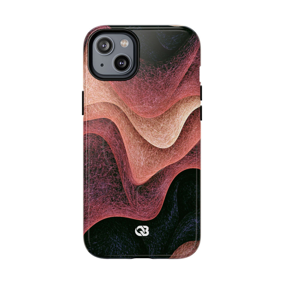 Rose Contour Waves · Tough 2.0 Magnetic Phone Case for iPhone · Pink
