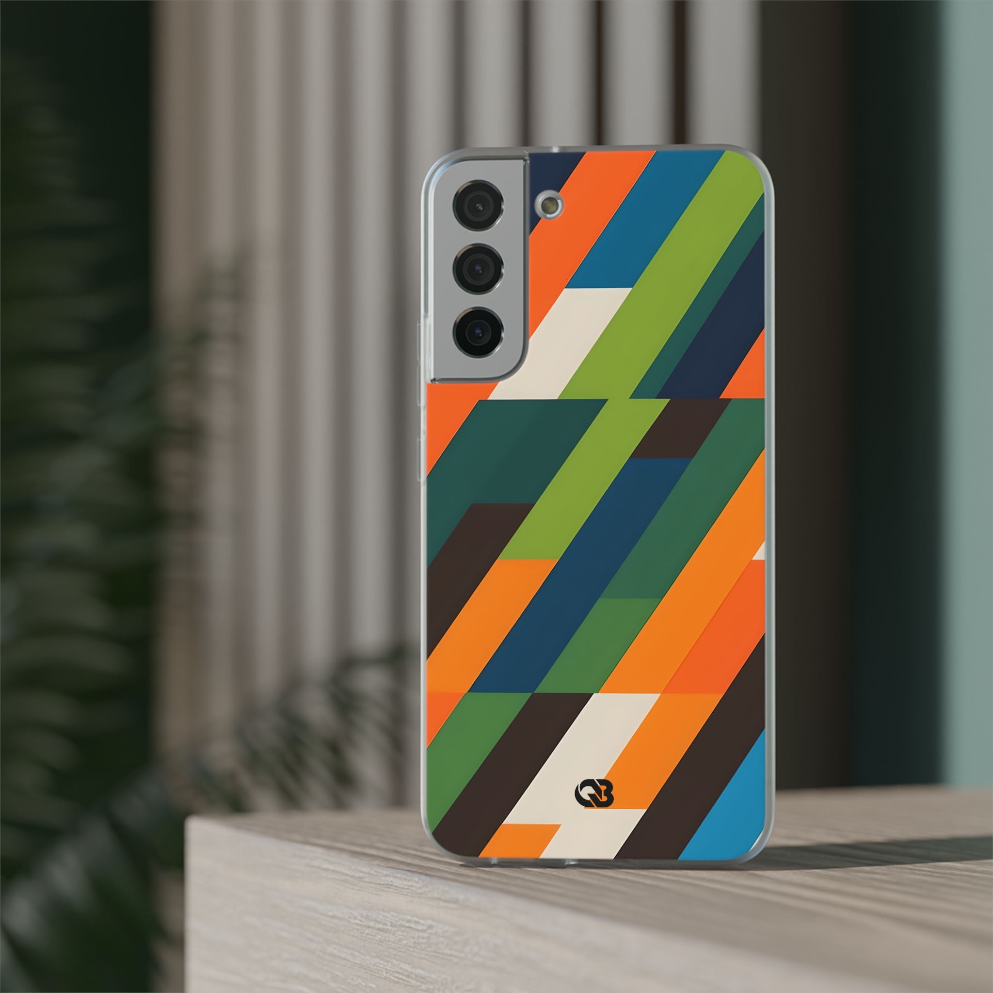 Angled Retro Mosaic · Soft Custodia per Samsung