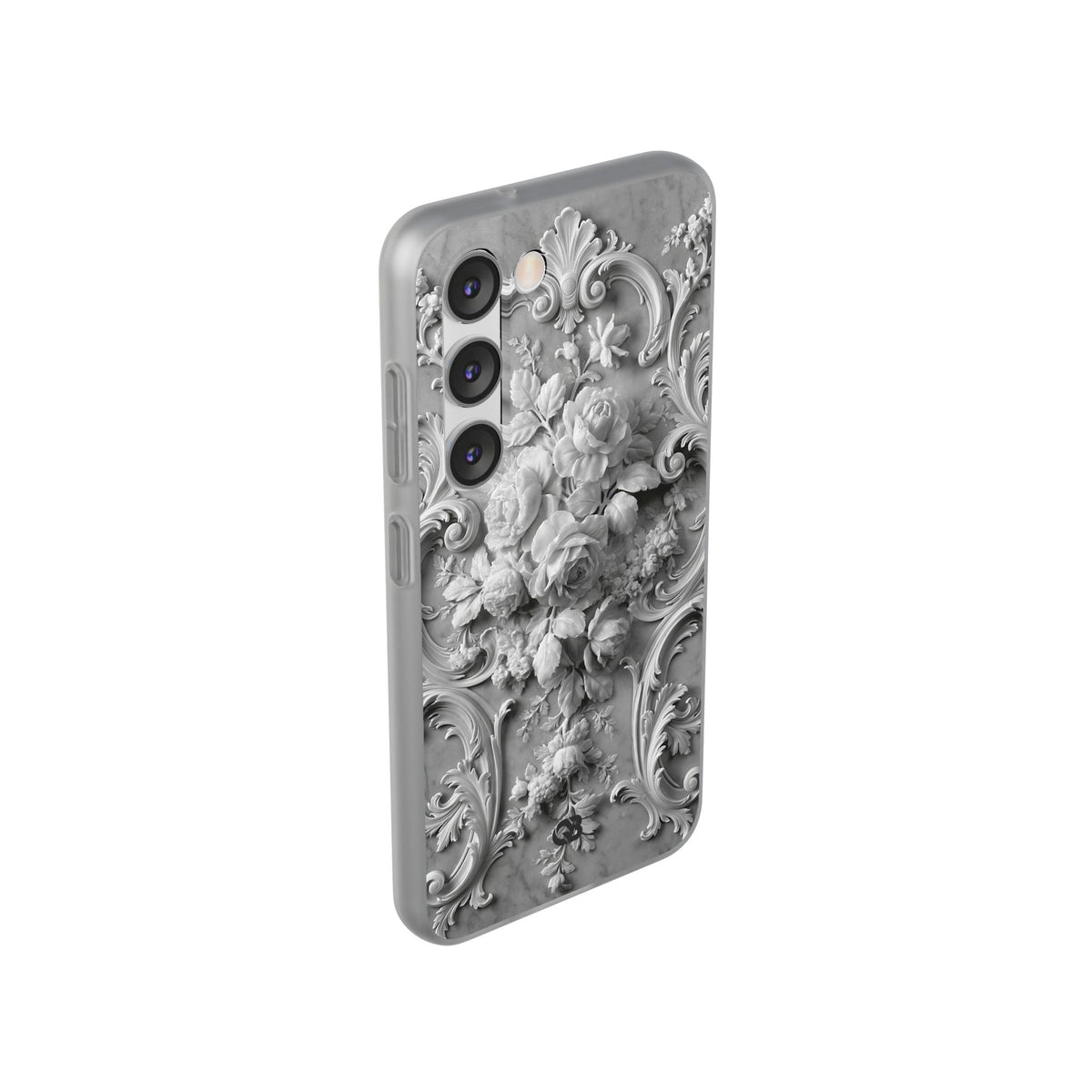 Rococo Marble Rose · Lite Phone Case for Samsung · White