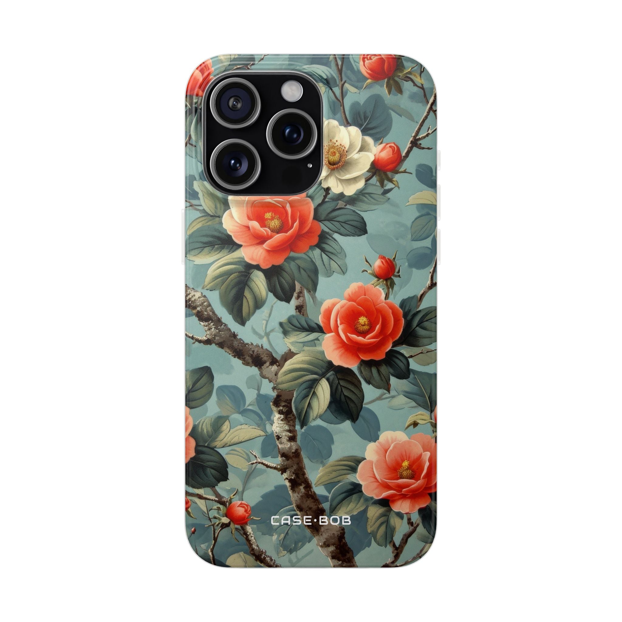 Coral Bloom iPhone 15 Pro Max Case - Soft
