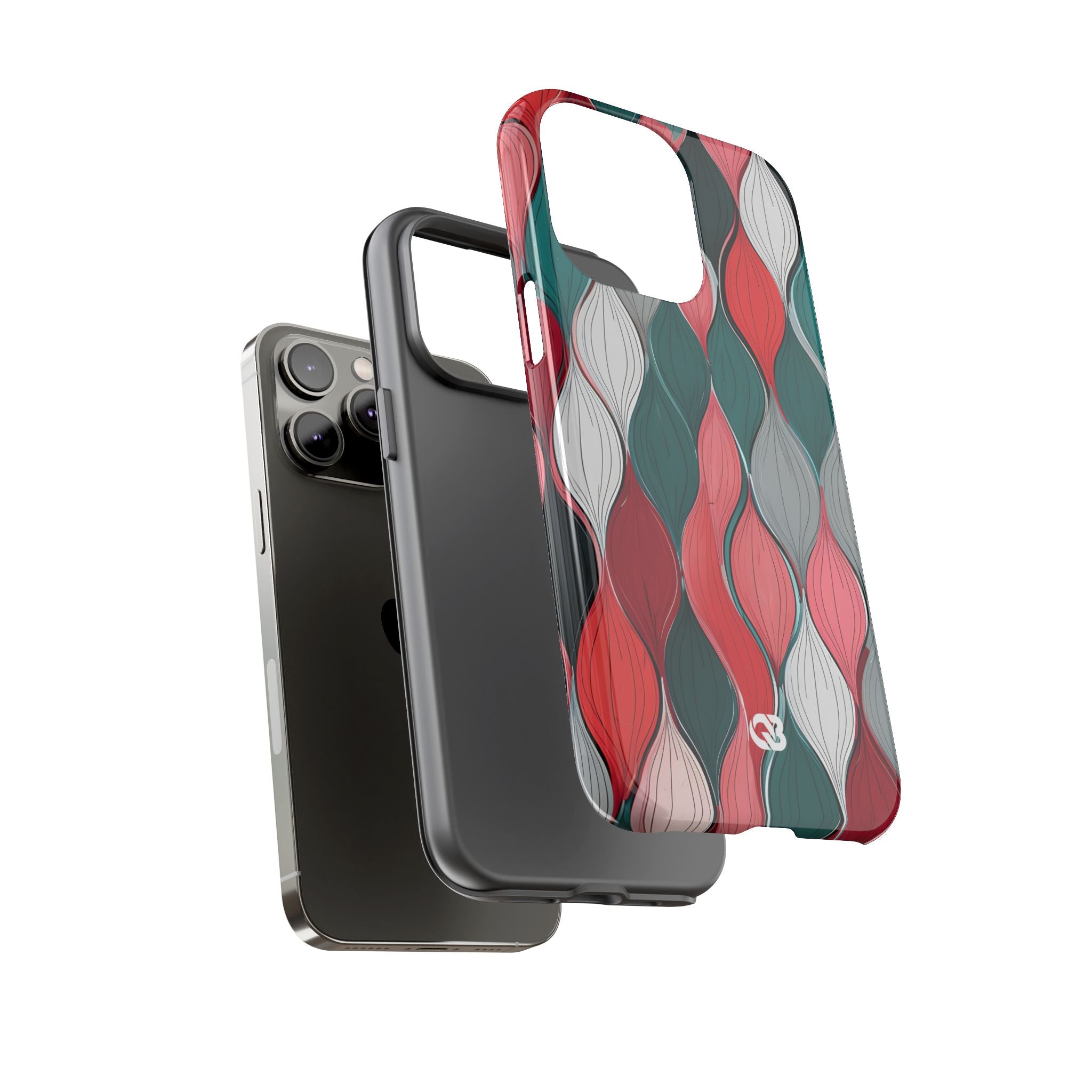 Slate Rose Ripple · Tough Phone Case for iPhone
