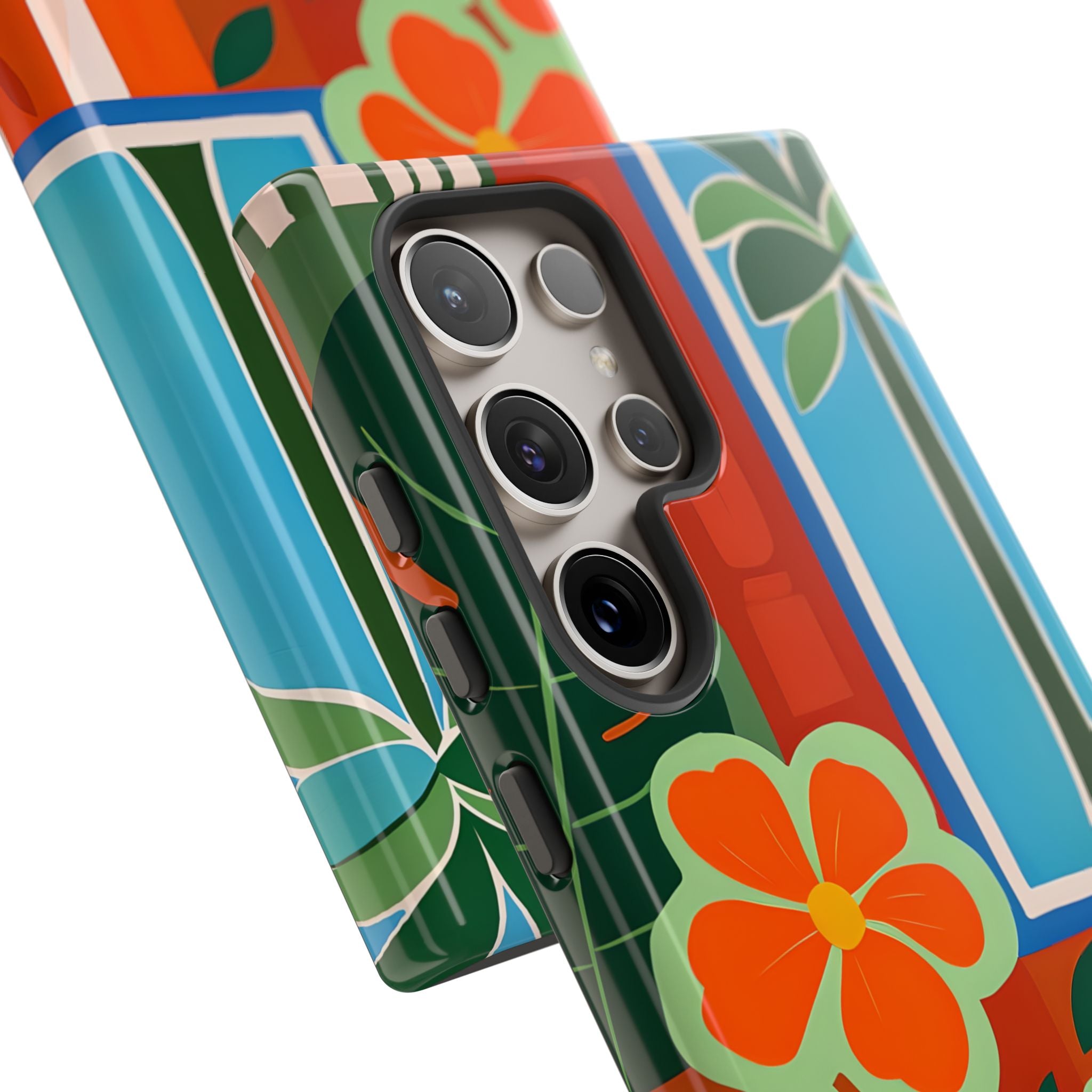 Vivid Jungle Collage · Tough Coque de téléphone pour Samsung