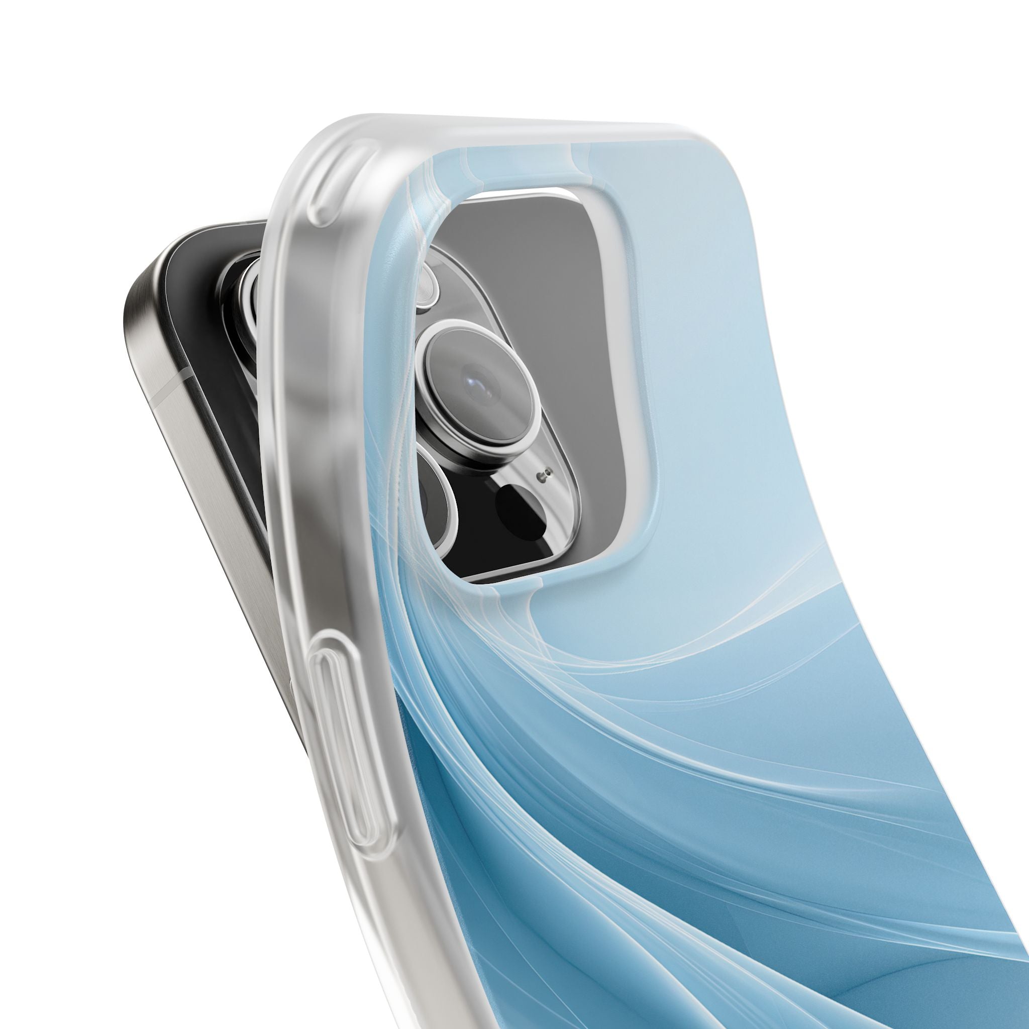 Blue Lite Phone Case for iPhone - Arctic Silk Drift