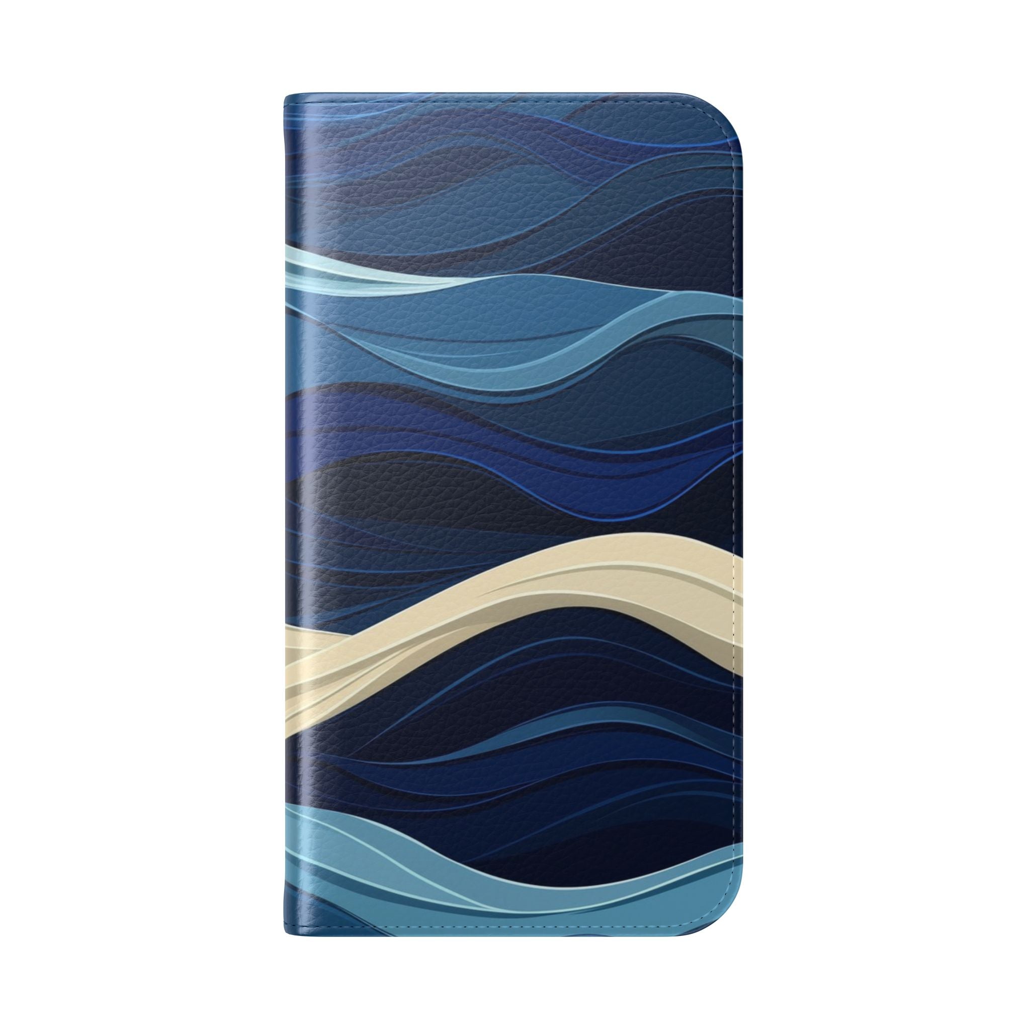 Blue Wave Flow - iPhone 16 Pro Case - Wallet