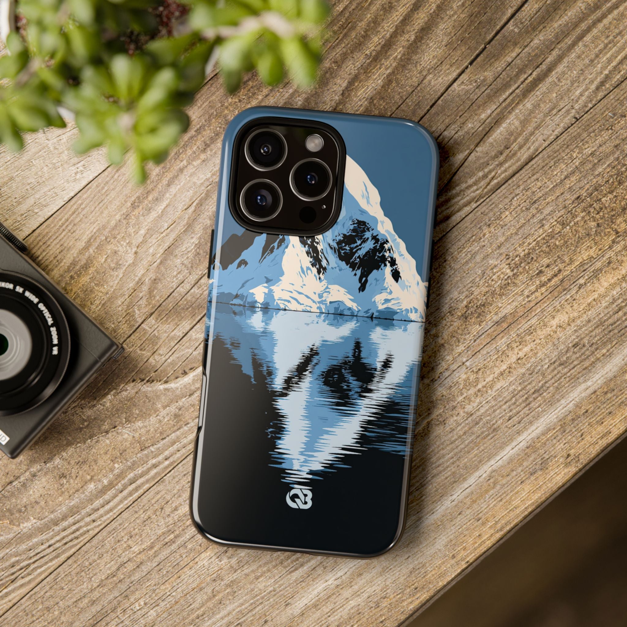 Blue Tough Phone Case for iPhone - Arctic Summit Mirror