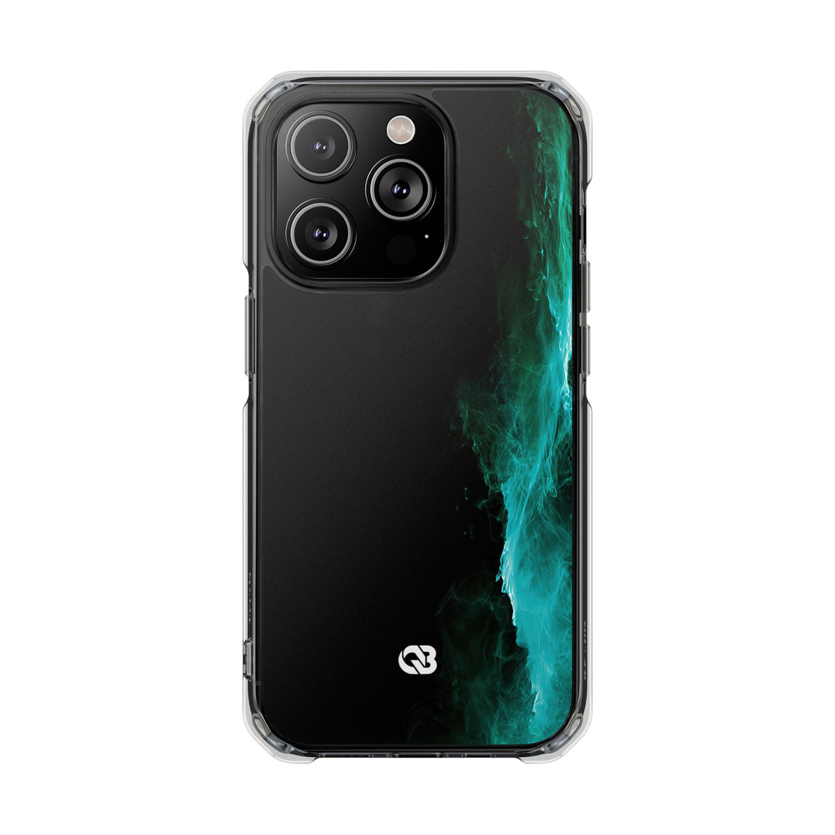 Luminous Plume · Clear Impact Magnetic Phone Case for iPhone · Teal