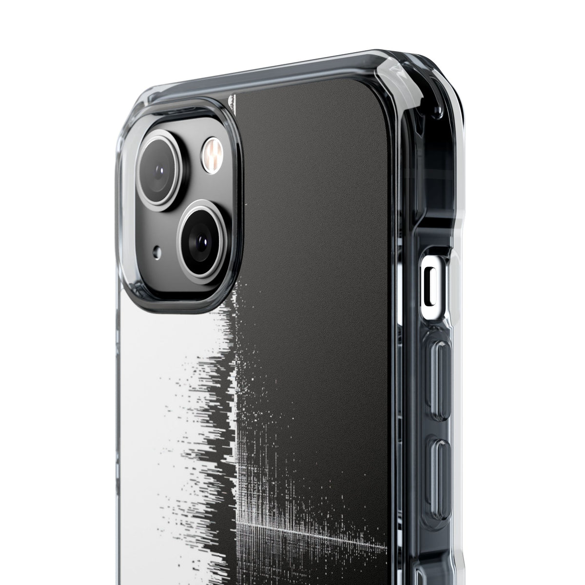 Black Impact MagSafe Phone Case for iPhone - Static Signal Split