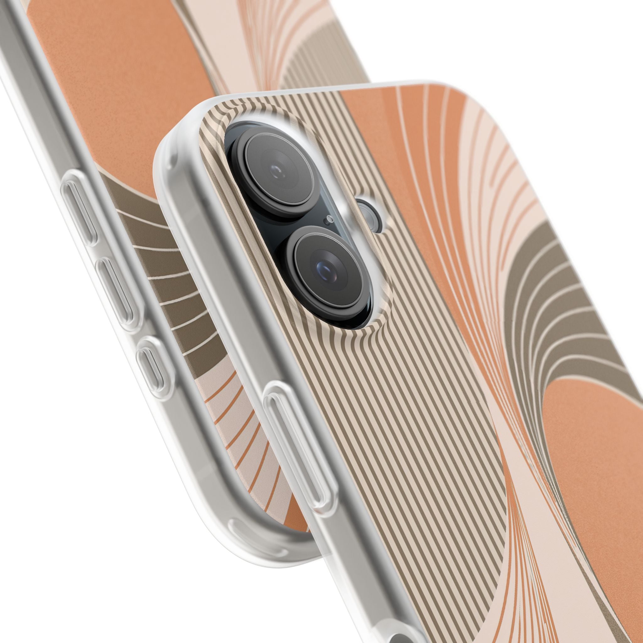 Orange Lite Phone Case for iPhone - Desert Arc Horizon