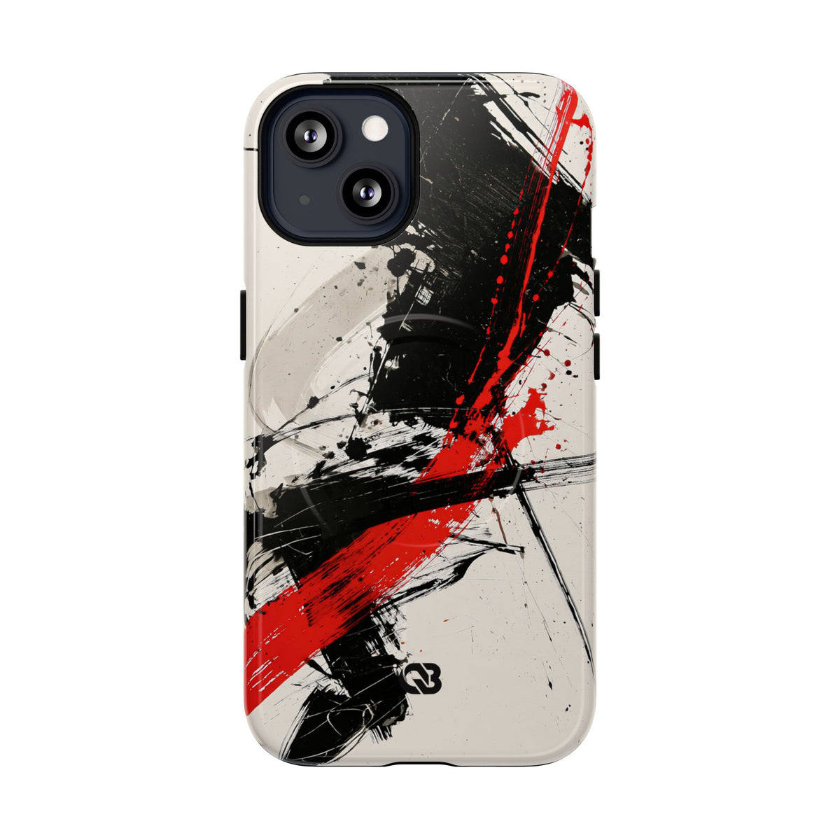 Crimson Sumi Slash · Tough 2.0 Magnetic Phone Case for iPhone · White