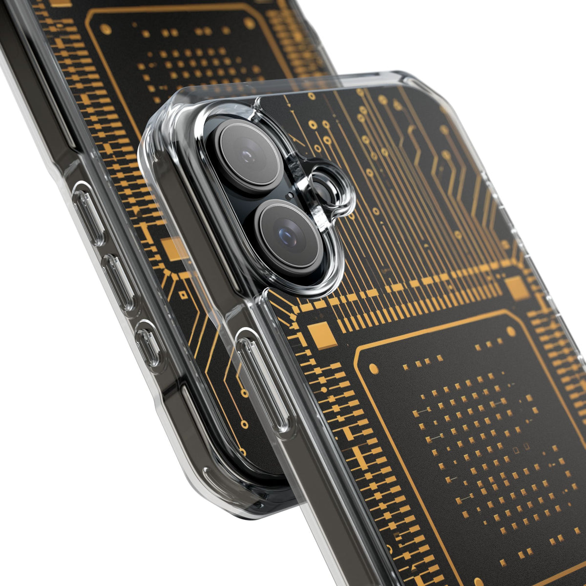 Gold Impact MagSafe Phone Case for iPhone - Cyber Gold Processor