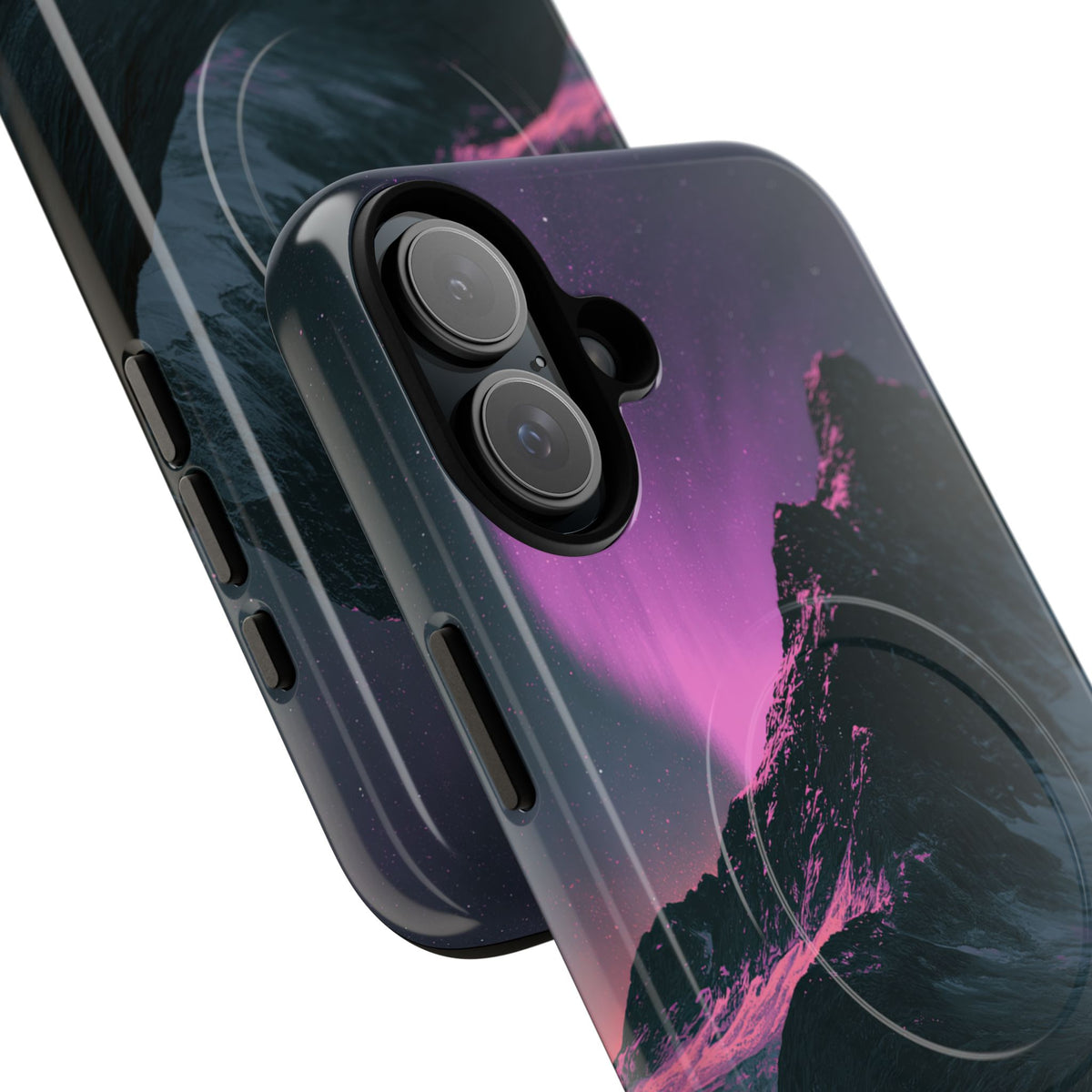 Arctic Aurora Summit · Tough 2.0 Magnetic Phone Case for iPhone · Black